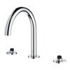[25273000] 3-Hole 2-Handle Deck Mount Roman Tub Faucet - GROHE StarLight Chrome