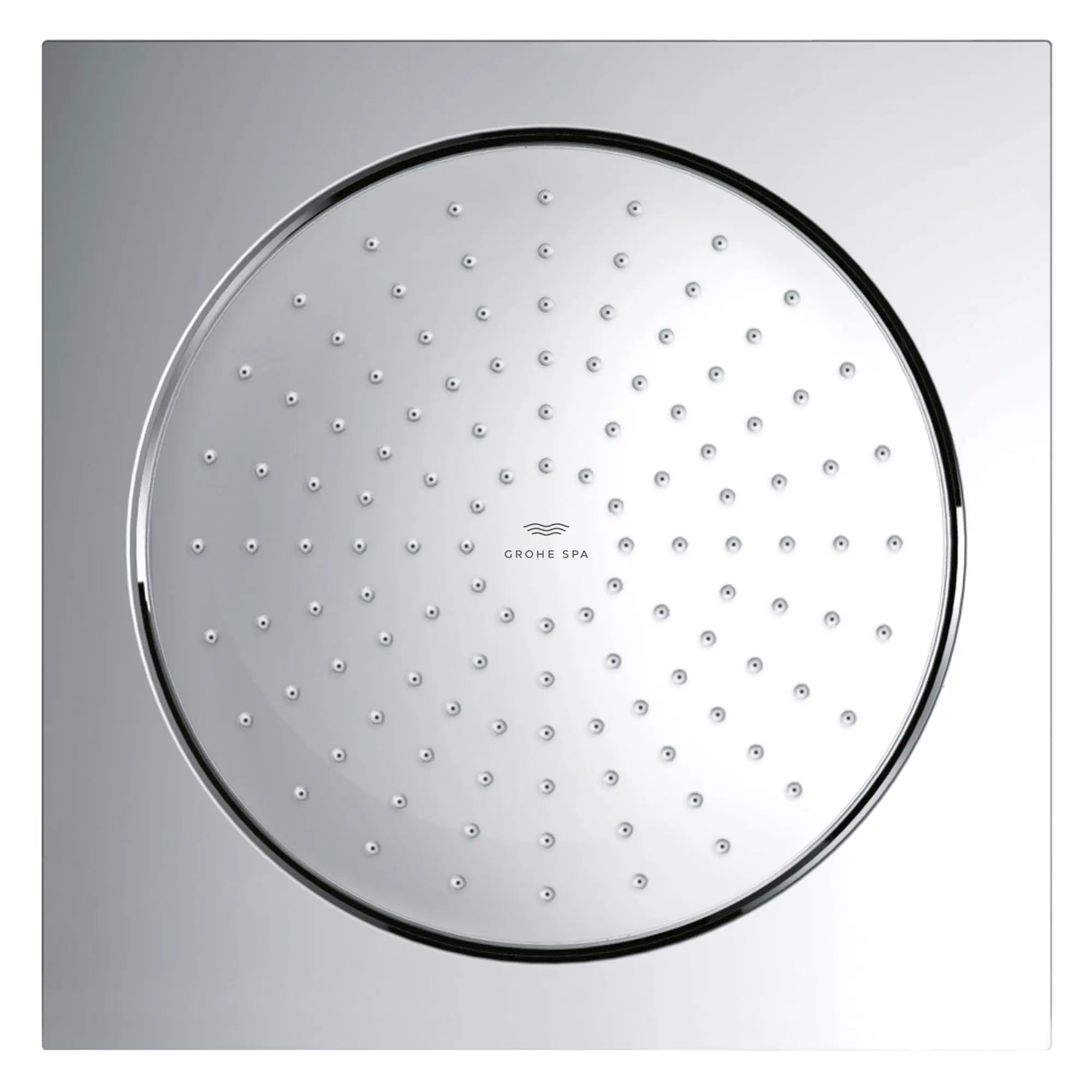 10" Shower Head - 1 Spray, 2.5 GPM (9.5 L/min) // GROHE STARLIGHT CHROME // 163983_F-Series_SiloTop_26872000_0001_Feb2023_0_CDNwebp.webp