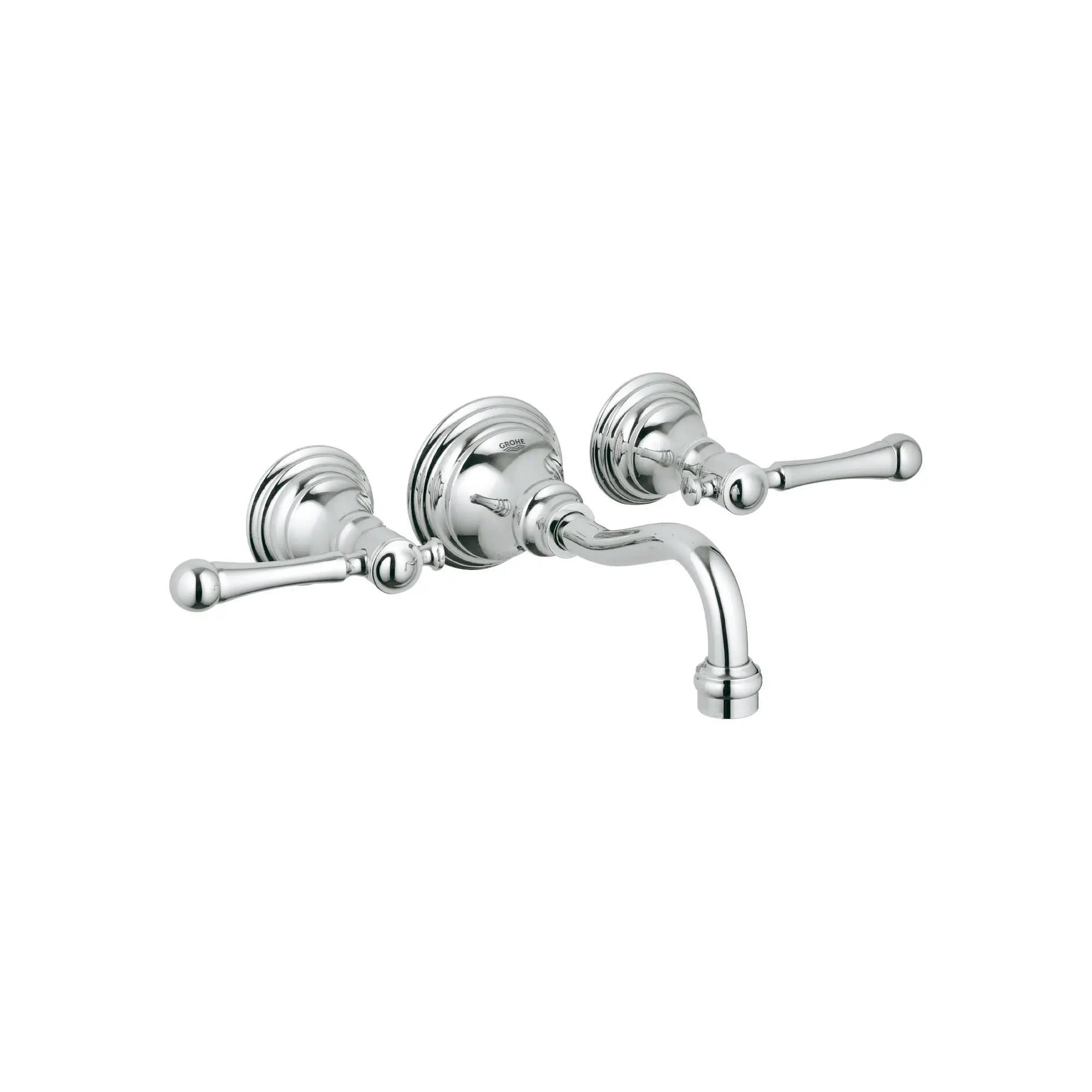 2-Handle Wall Mount Faucet 1.5 GPM // GROHE STARLIGHT CHROME // 164037_20135000-Bridgeford-2-Handle-Wall-Mount-Vessel-Bathroom-Faucet-15-GPM-in-Chrome-Silo-1_0_CDNwebp.webp