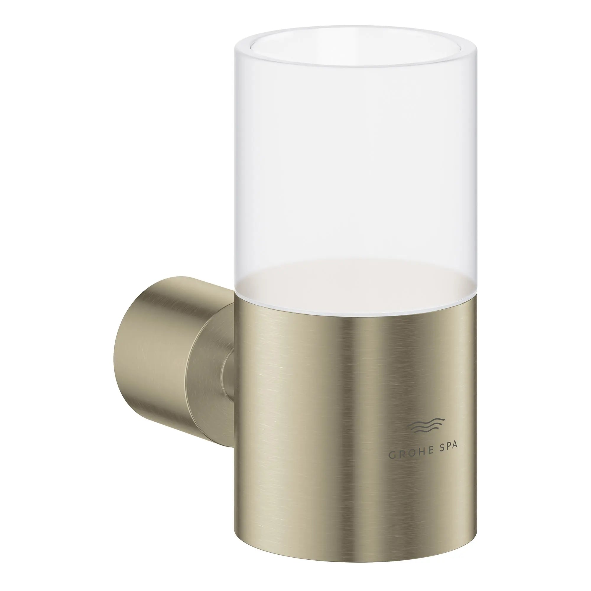 Holder For Glass, Soap Dish Or Soap Dispenser // BRUSHED NICKEL INFINITYFINISH // 164084_Atrio_SiloRight_40884EN0_0002_Feb2023_0_CDNwebp.webp