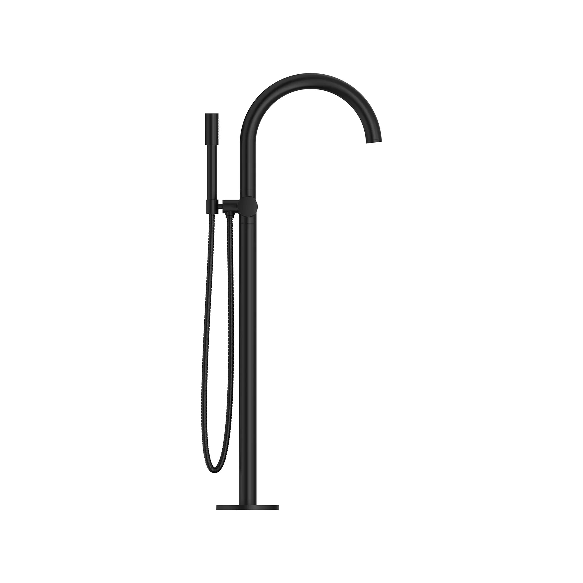 Atrio Single-Handle Freestanding Tub Faucet with 1.75 GPM (6.6 L/min) Hand Shower // MATTE BLACK // 164094_Atrio_SiloSide_243682430_0001_Mar2023_0_CDNwebp.webp