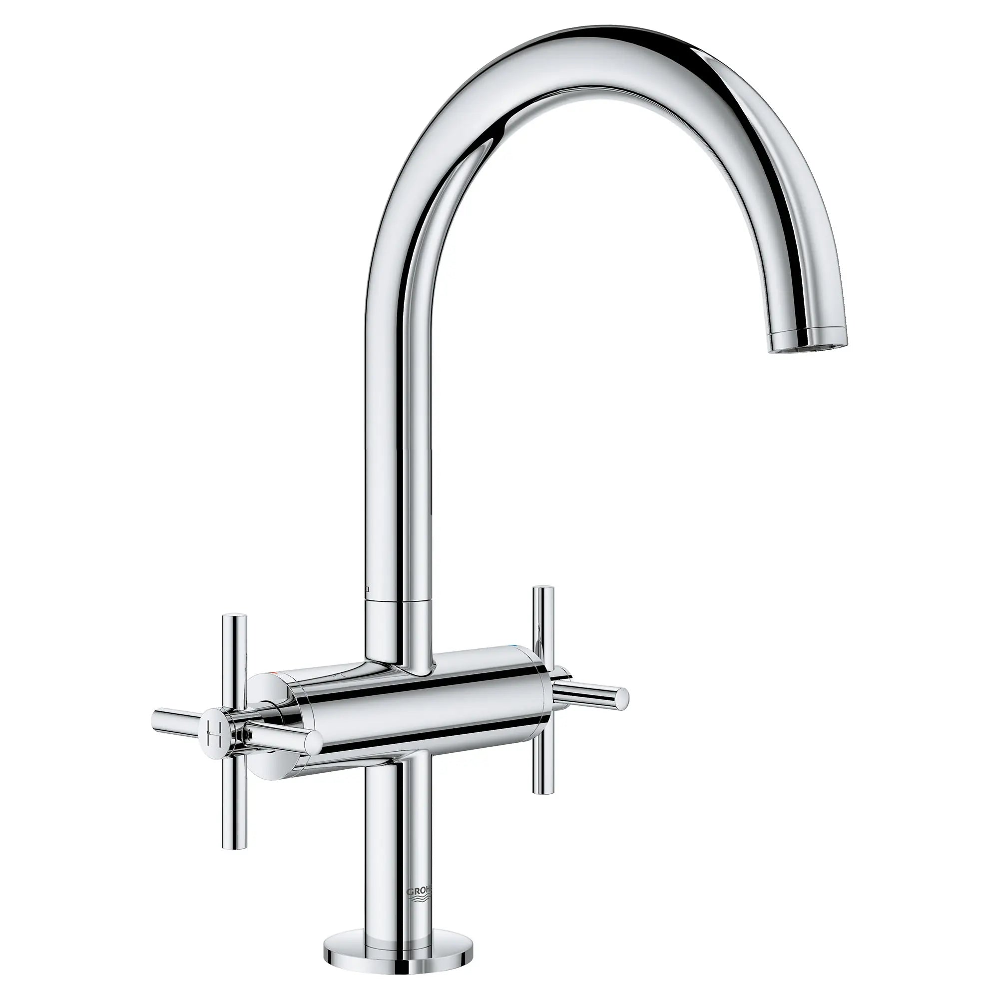 Single Hole Two-Handle L-Size Bathroom Faucet 1.2 GPM // GROHE STARLIGHT CHROME // 164102_21027003_1_0_CDNwebp.webp