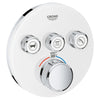 [29161LS0] Triple Function Thermostatic Valve Trim - Moon White