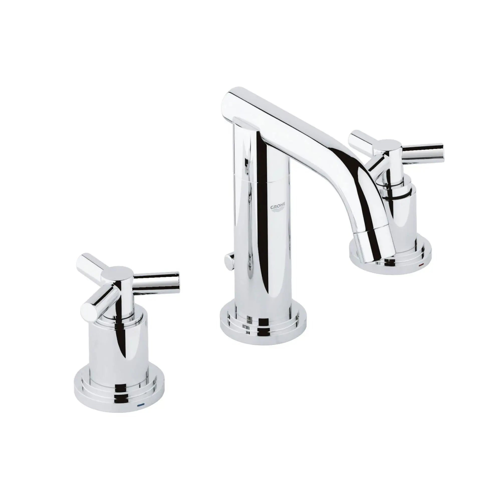 Lavatory Wideset W/O Hdls, Low Sp. // GROHE STARLIGHT CHROME // 164134_Atrio-8-in-Widespread-2-Handle-3-Hole-Low-Spout-Bathroom-Faucet-15-GPM-in-Chrome-Silo-2_0_CDNwebp.webp