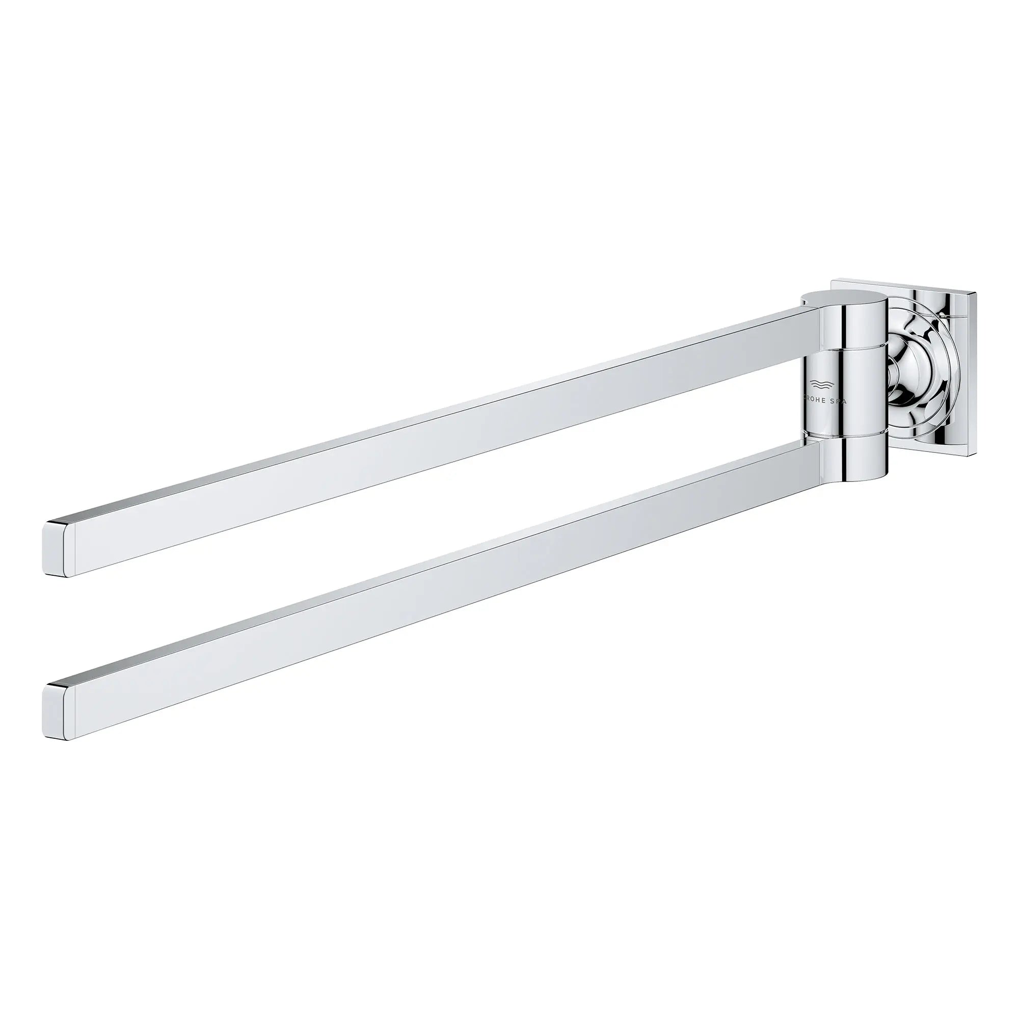 Allure 24" Double Towel Bar // GROHE STARLIGHT CHROME // 164181_Allure_SiloLeft_40342001_0001_Feb2023_0_CDNwebp.webp
