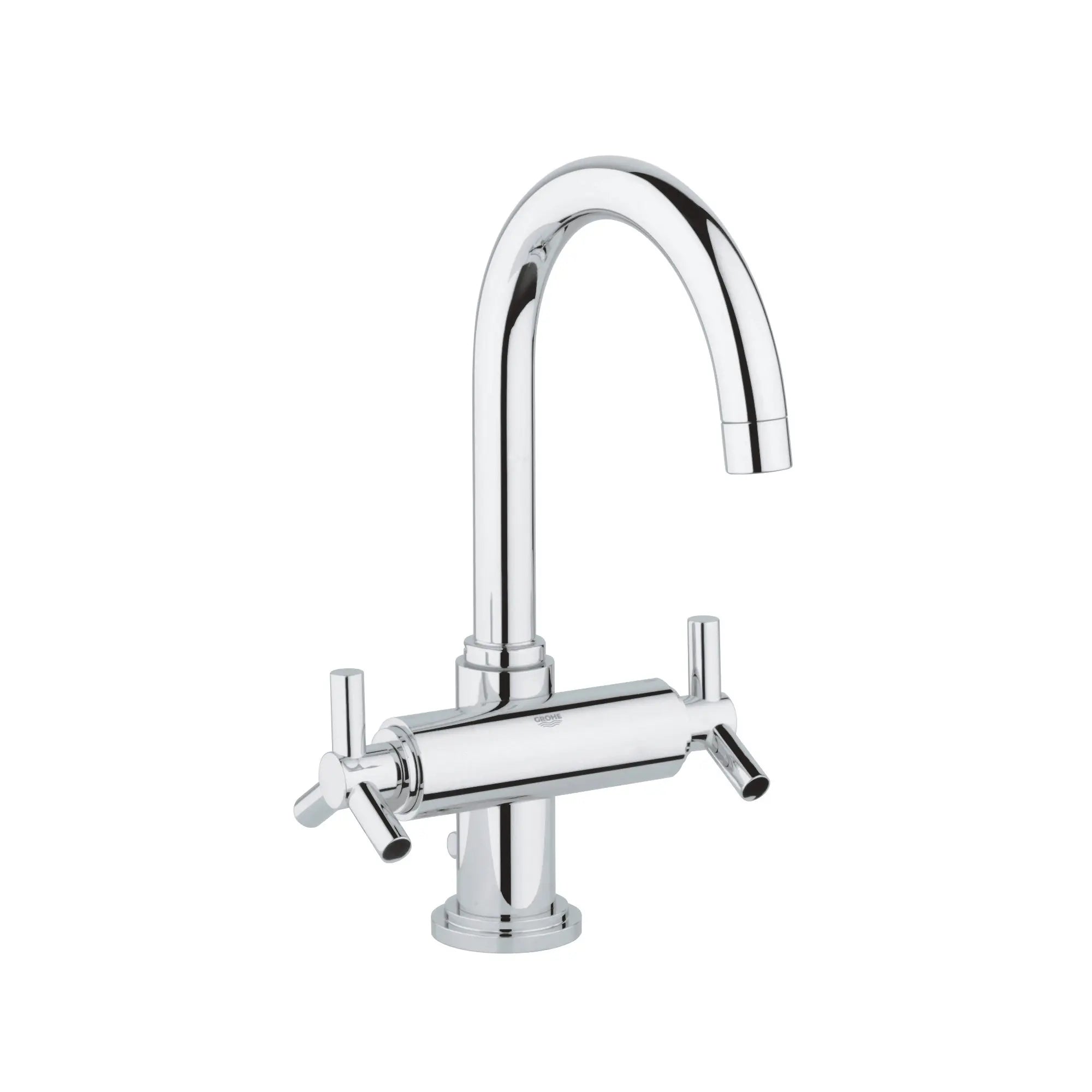 Single Hole 2-Handle L-Size Bathroom Faucet 1.2 GPM // GROHE STARLIGHT CHROME // 164216_2102700A_2_0_CDNwebp.webp