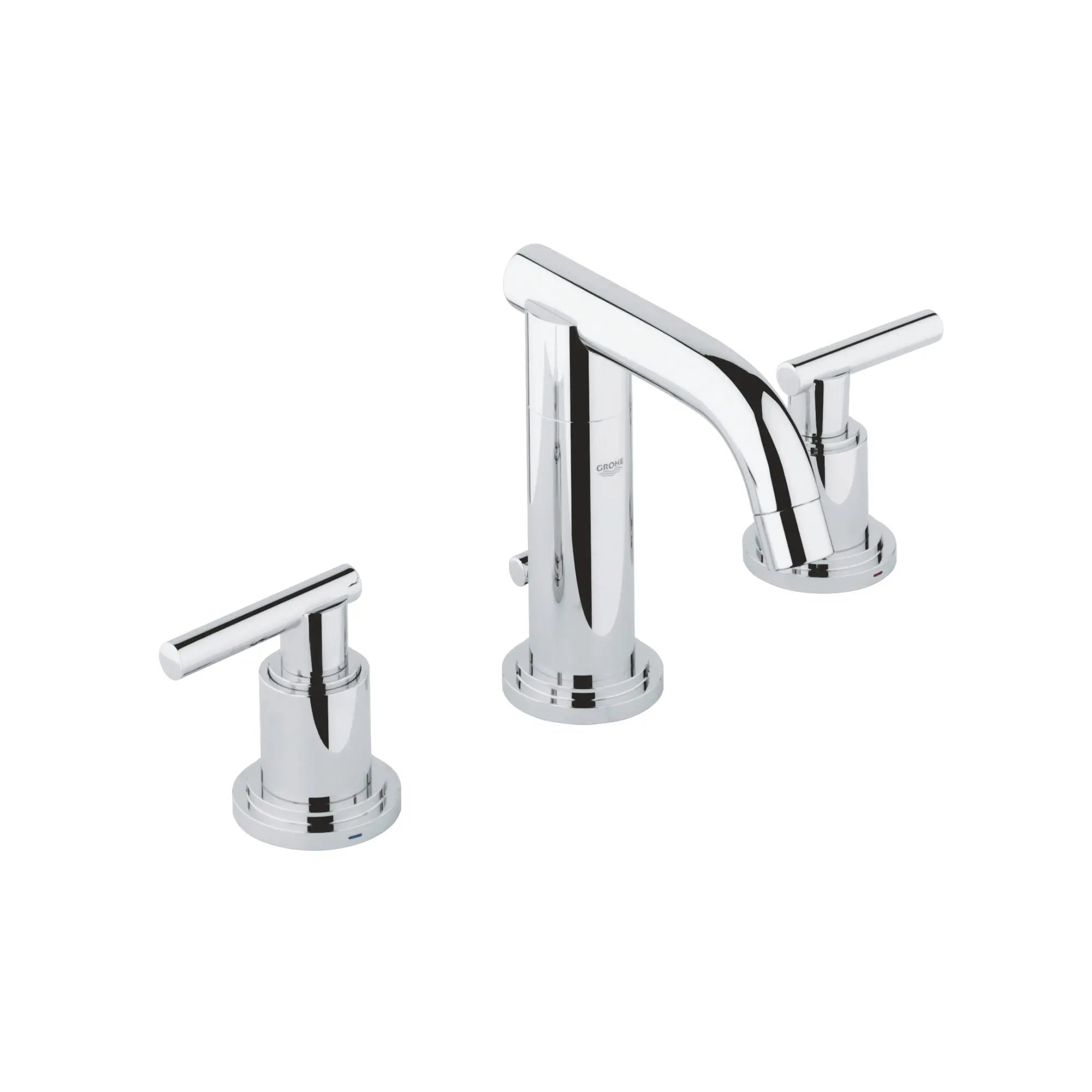 8-inch Widespread 2-Handle S-Size Bathroom Faucet 1.2 GPM // GROHE STARLIGHT CHROME // 164217_2007200A_1_0_CDNwebp.webp