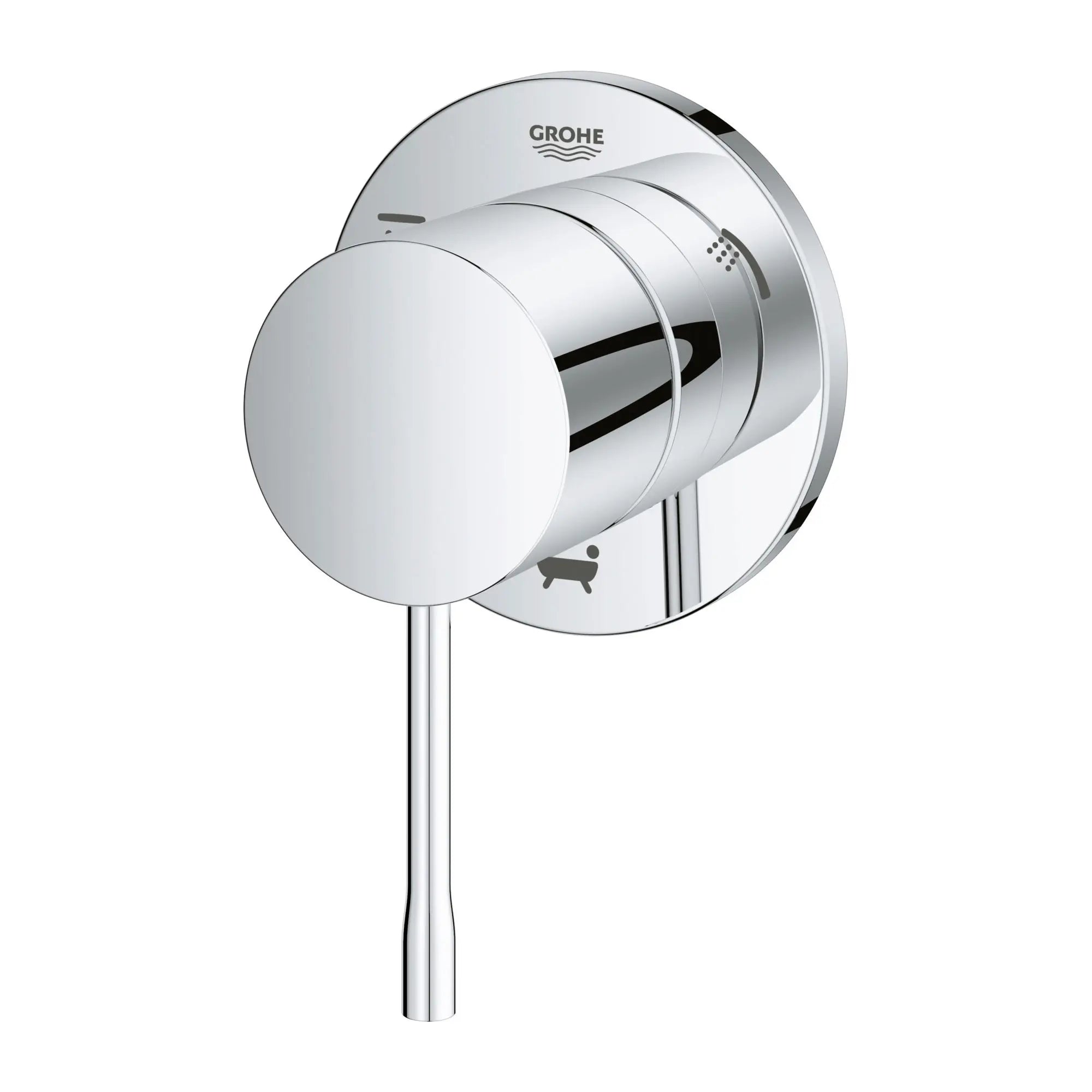 3-Way Diverter Trim // GROHE STARLIGHT CHROME // 164249_29203001-Essence-3-Way-Diverter-Trim-Starlight-Chrome-Silo-2_0_CDNwebp.webp