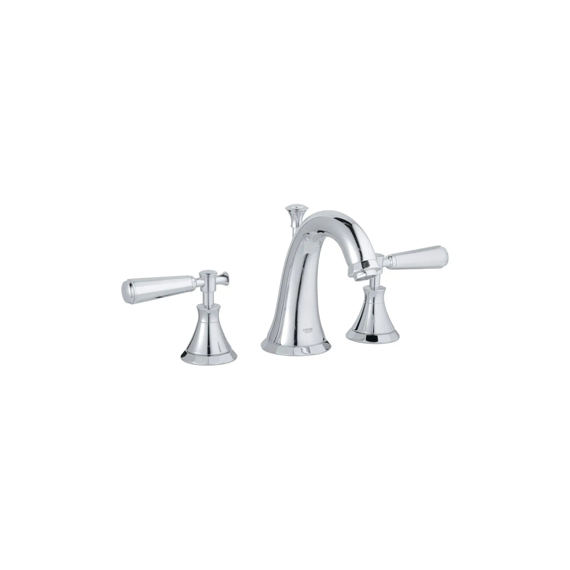 8 in. Widespread 2-Handle Bathrrom Faucet - 1.5 GPM // GROHE STARLIGHT CHROME // 164255_20124000-Kensington-8-in-Widespread-2-Handle-Bathrrom-Faucet-15-GPM-in-Chrome-Silo-1_0_CDNwebp.webp