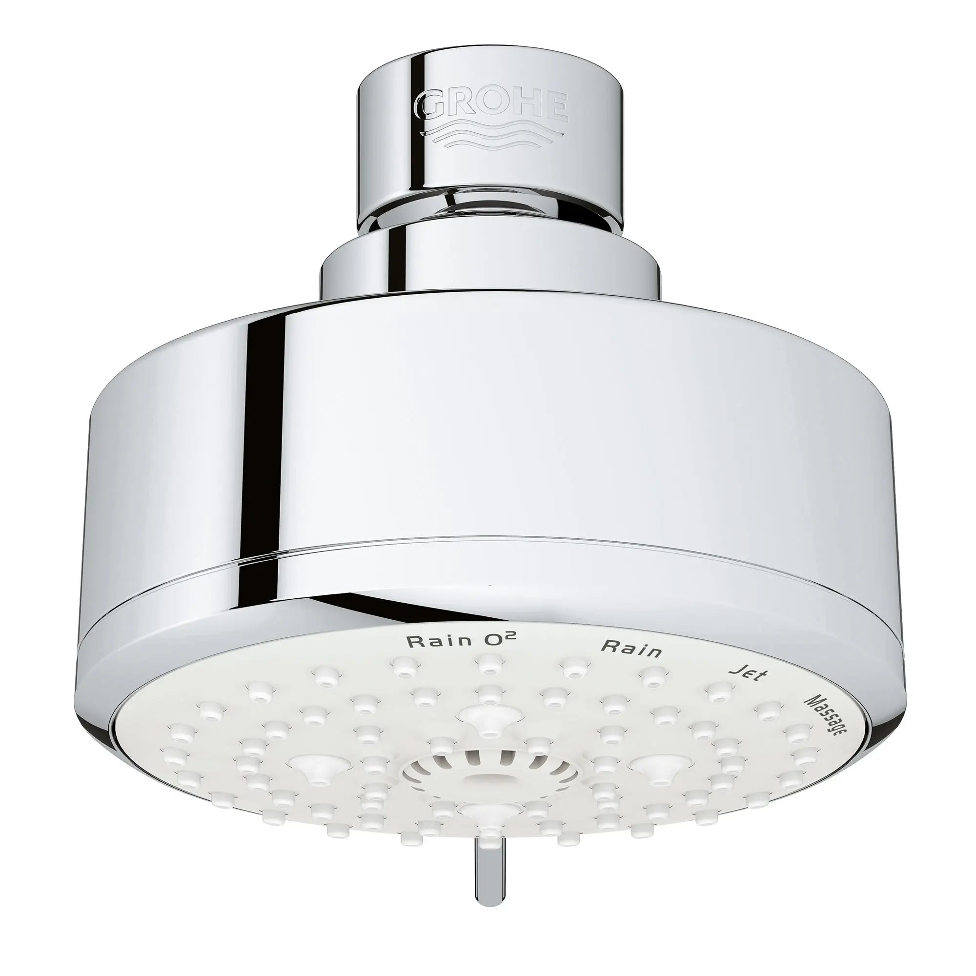 Tempesta 100 Shower Head, 4" - 4 Sprays, 1.75 gpm (6.6 L/min) // GROHE STARLIGHT CHROME // 164361_26043001_0_CDNwebp.webp