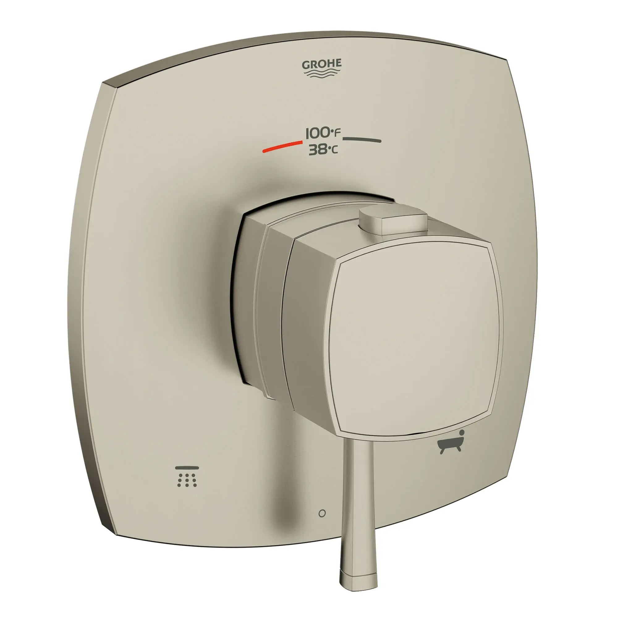 Dual Function Thermostatic Valve Trim // BRUSHED NICKEL INFINITYFINISH // 164366_19939EN0_0_CDNwebp.webp