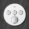 [29138000] Triple Function Thermostatic Valve Trim - GROHE StarLight Chrome