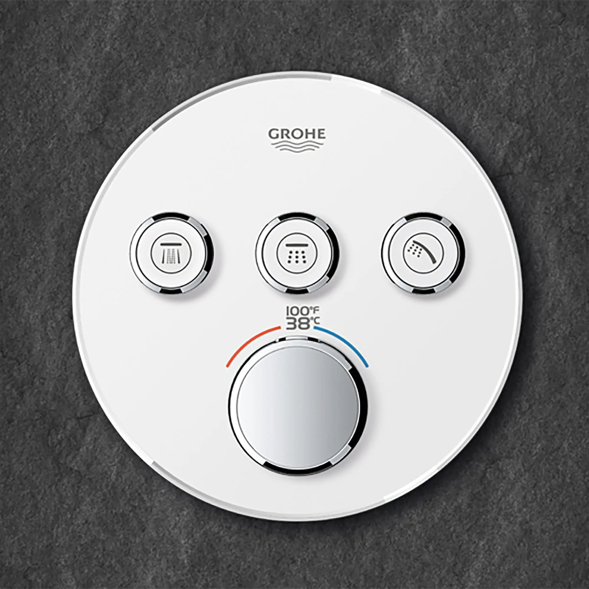 Triple Function Thermostatic Valve Trim // GROHE STARLIGHT CHROME // 164368_B-29138000_4_0_CDNwebp.webp
