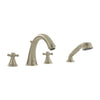 [25506EN1] 4-Hole 2-Handle Deck Mount Roman Tub Faucet with 1.75 GPM Hand Shower - GROHE StarLight Chrome