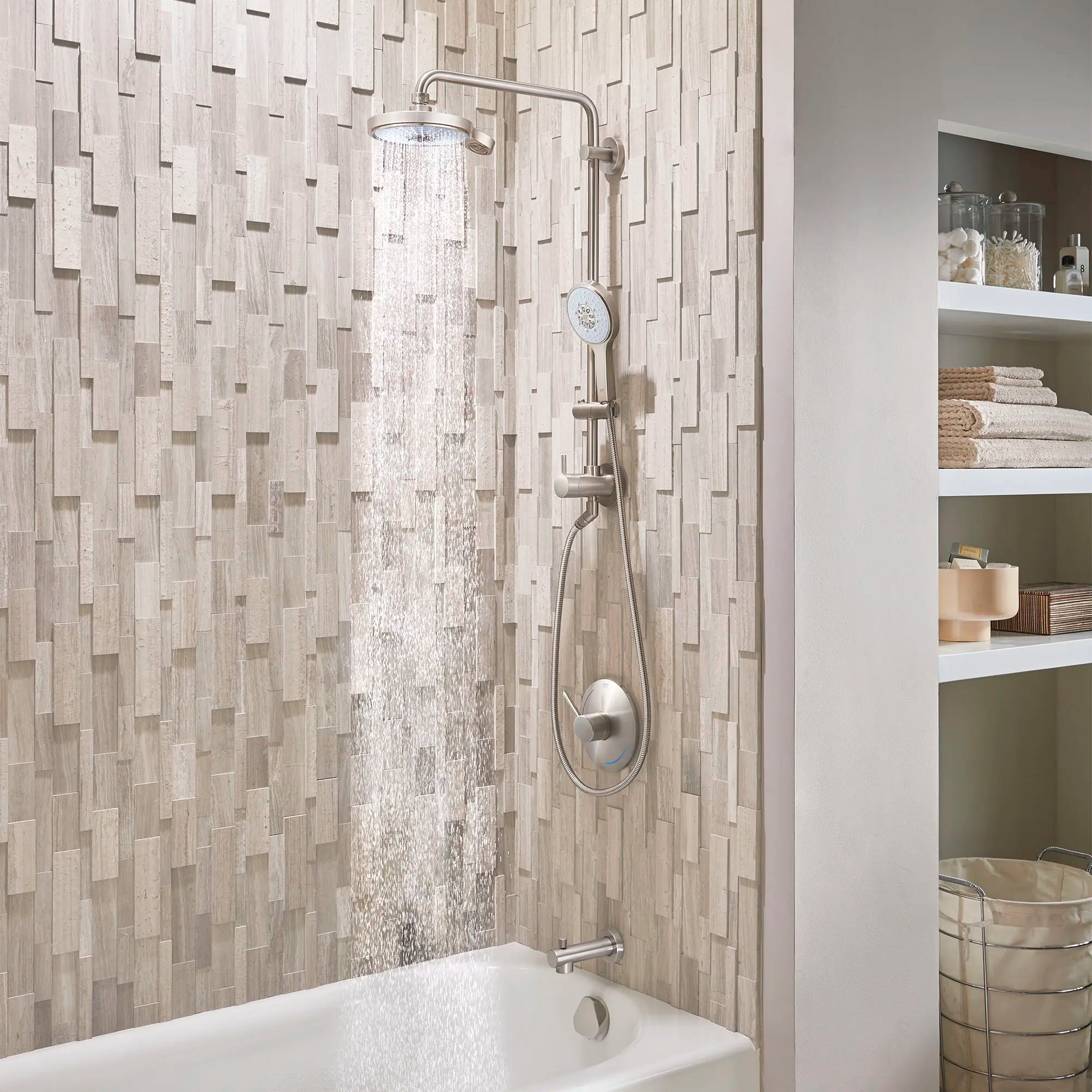 25" Shower System // BRUSHED NICKEL INFINITYFINISH // 164396_Grohe_Retro_Fit_26487EN0_27765ENO_27664ENO_TubVigHeadShowerOn__1__0_CDNwebp.webp