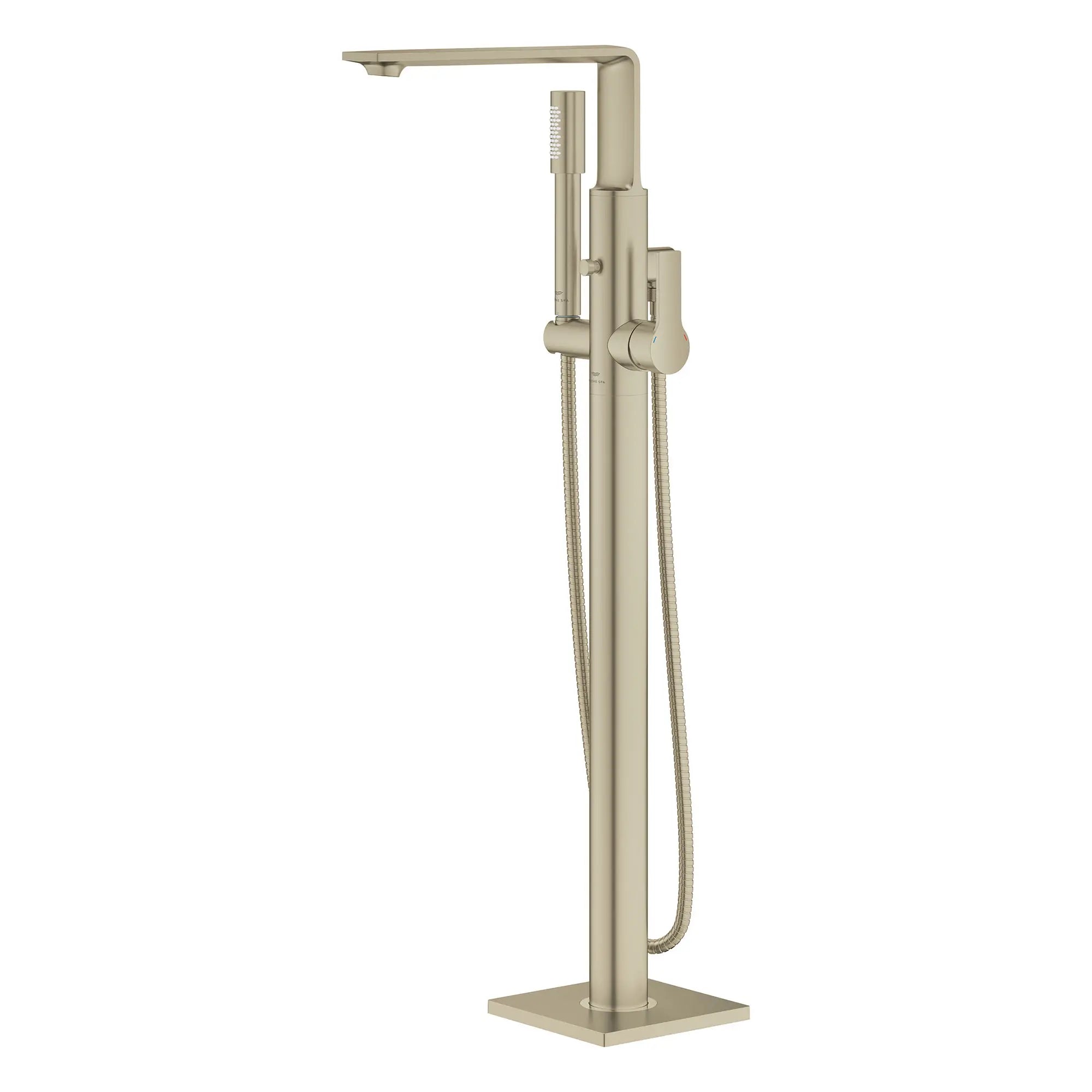 Allure Single-Handle Freestanding Tub Faucet with 1.75 GPM (6.6 L/min) Hand Shower // BRUSHED NICKEL INFINITYFINISH // 164409_Allure_SiloLeft_25222EN1_0001_Feb2023_0_CDNwebp.webp