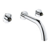 [20663000] Atrio 2-Handle Wall Mount Faucet, 1.2 GPM (4.5 L/min) - GROHE StarLight Chrome