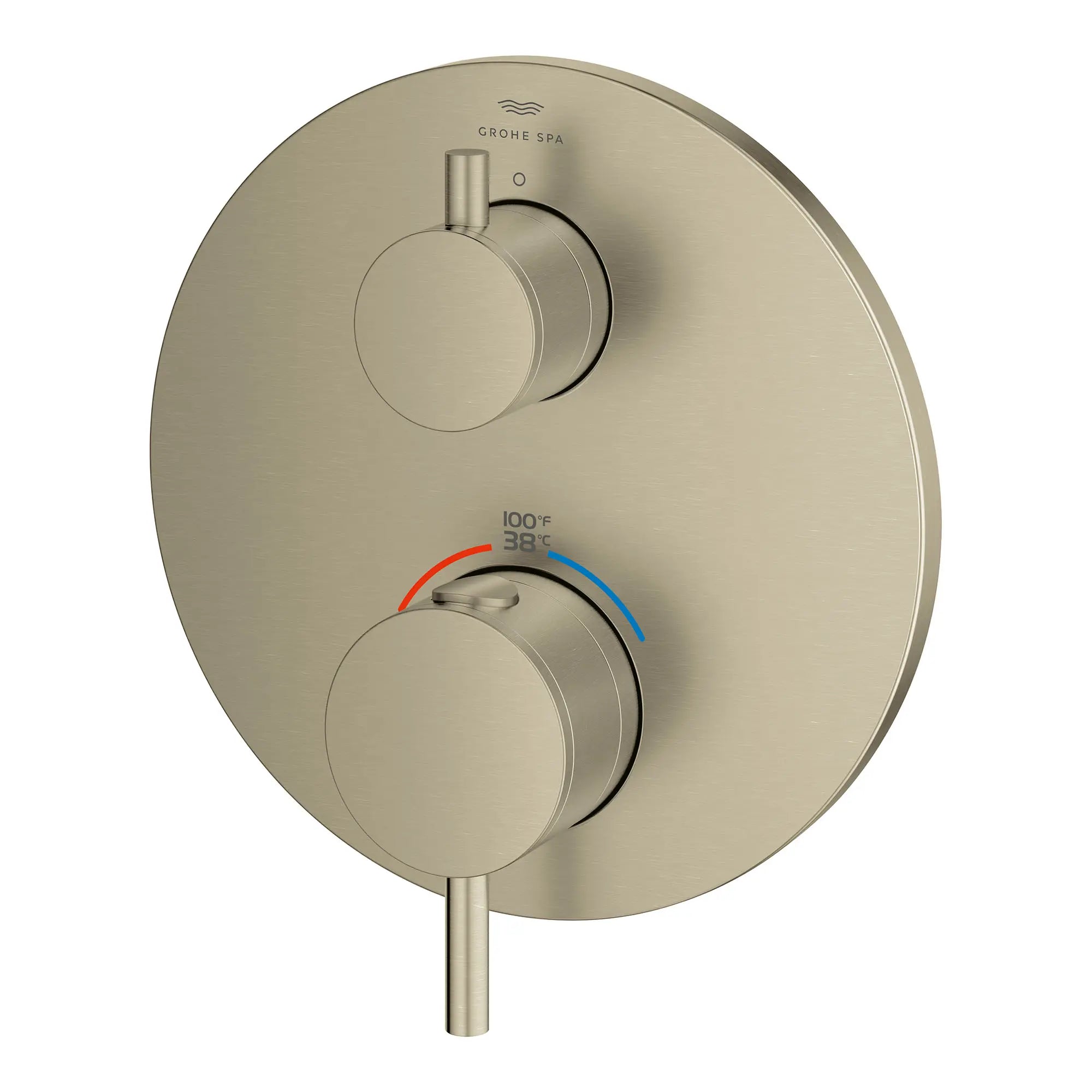 Atrio Single Function 2-Handle Thermostatic Valve Trim // BRUSHED NICKEL INFINITYFINISH // 164422_Atrio_SiloLeft_24360EN0_0001_Feb2023_0_CDNwebp.webp