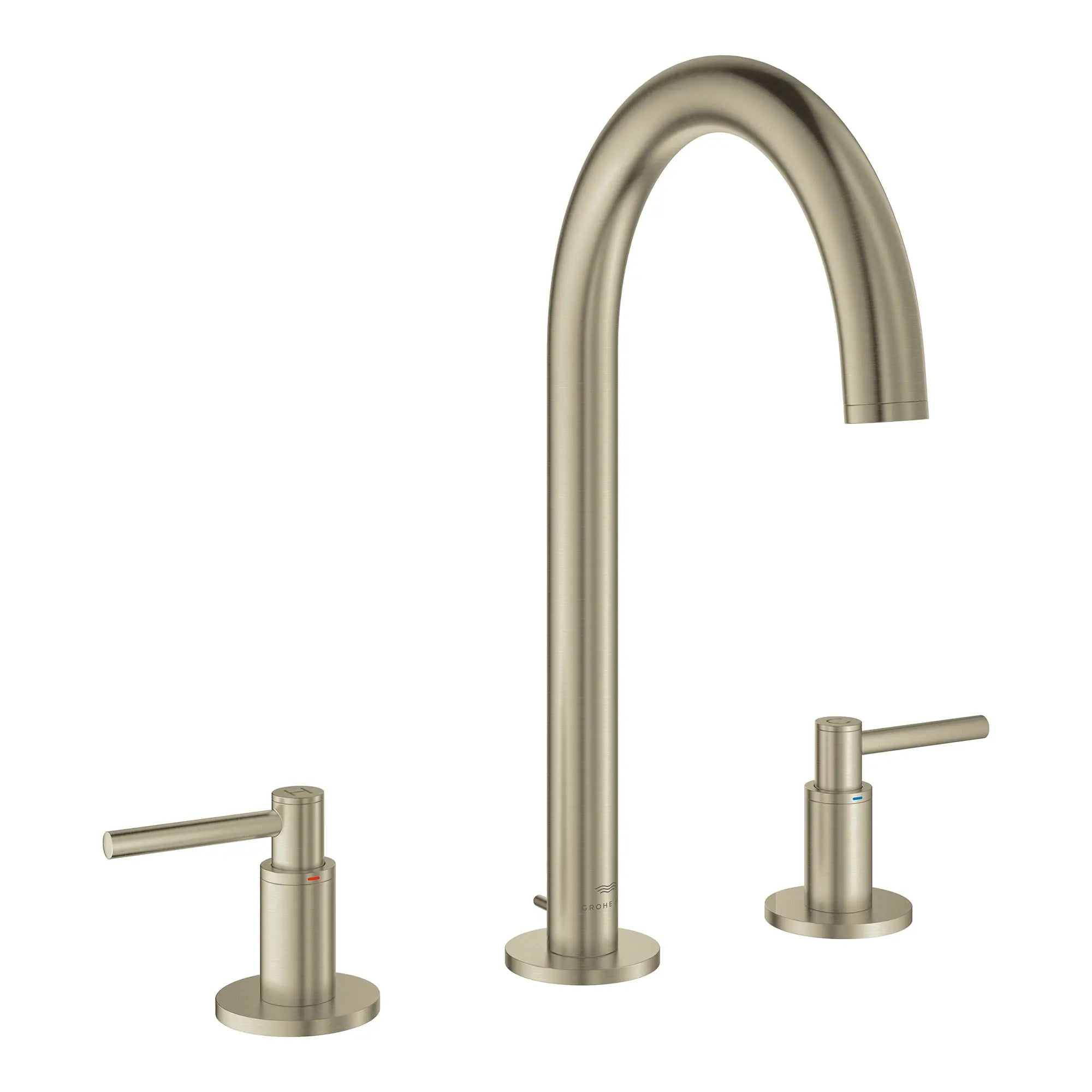 Atrio 8-inch Widespread 2-Handle M-Size Bathroom Faucet without Handles, 1.2 GPM (4.5 L/min) // BRUSHED NICKEL INFINITYFINISH // 164441_Atrio_SiloRight_20659EN0_1_0_CDNwebp.webp