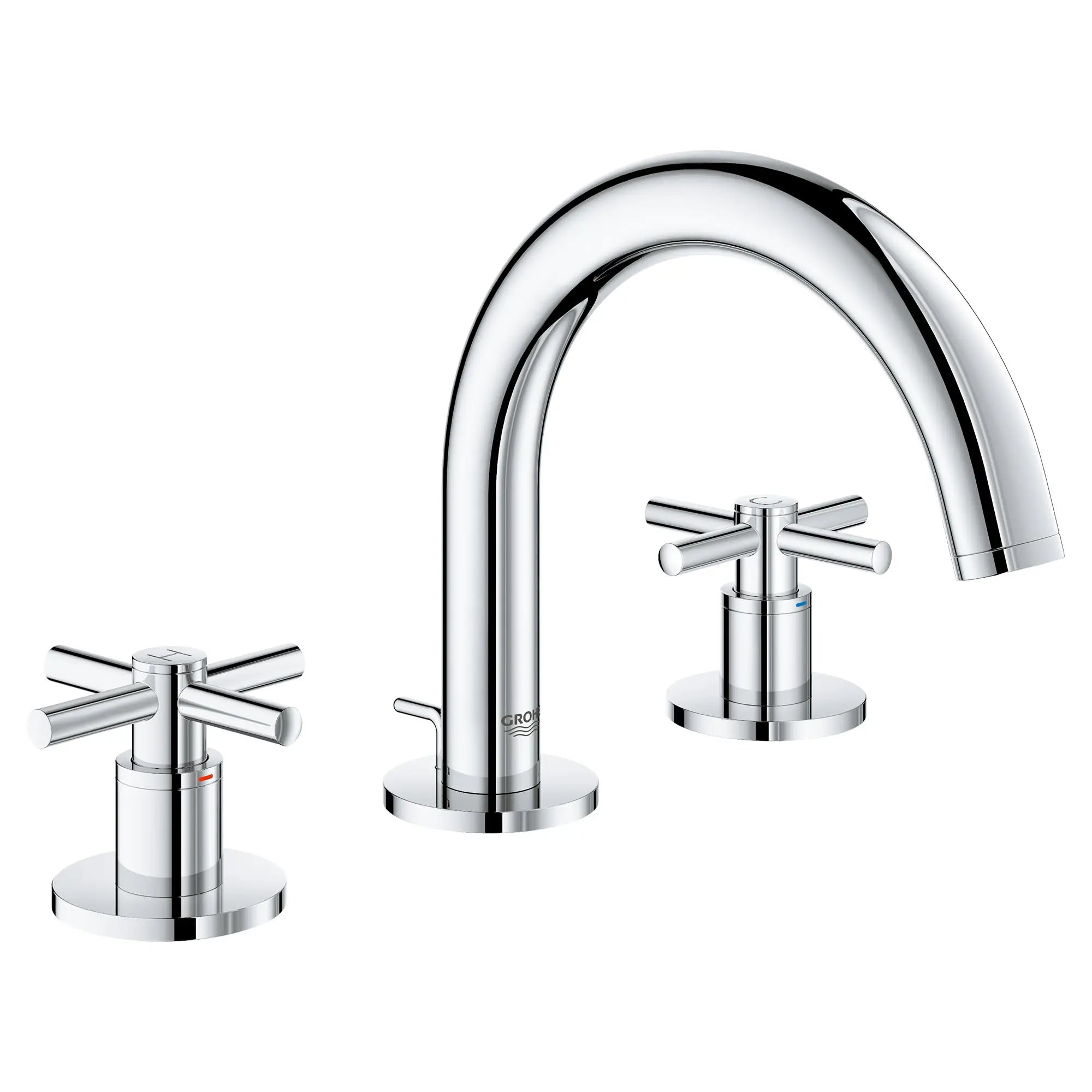 8-inch Widespread 2-Handle S-Size Bathroom Faucet 1.2 GPM // GROHE STARLIGHT CHROME // 164528_20072003_Z01_01_0_CDNwebp.webp