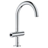 [21027003] Single Hole Two-Handle L-Size Bathroom Faucet 1.2 GPM - GROHE StarLight Chrome