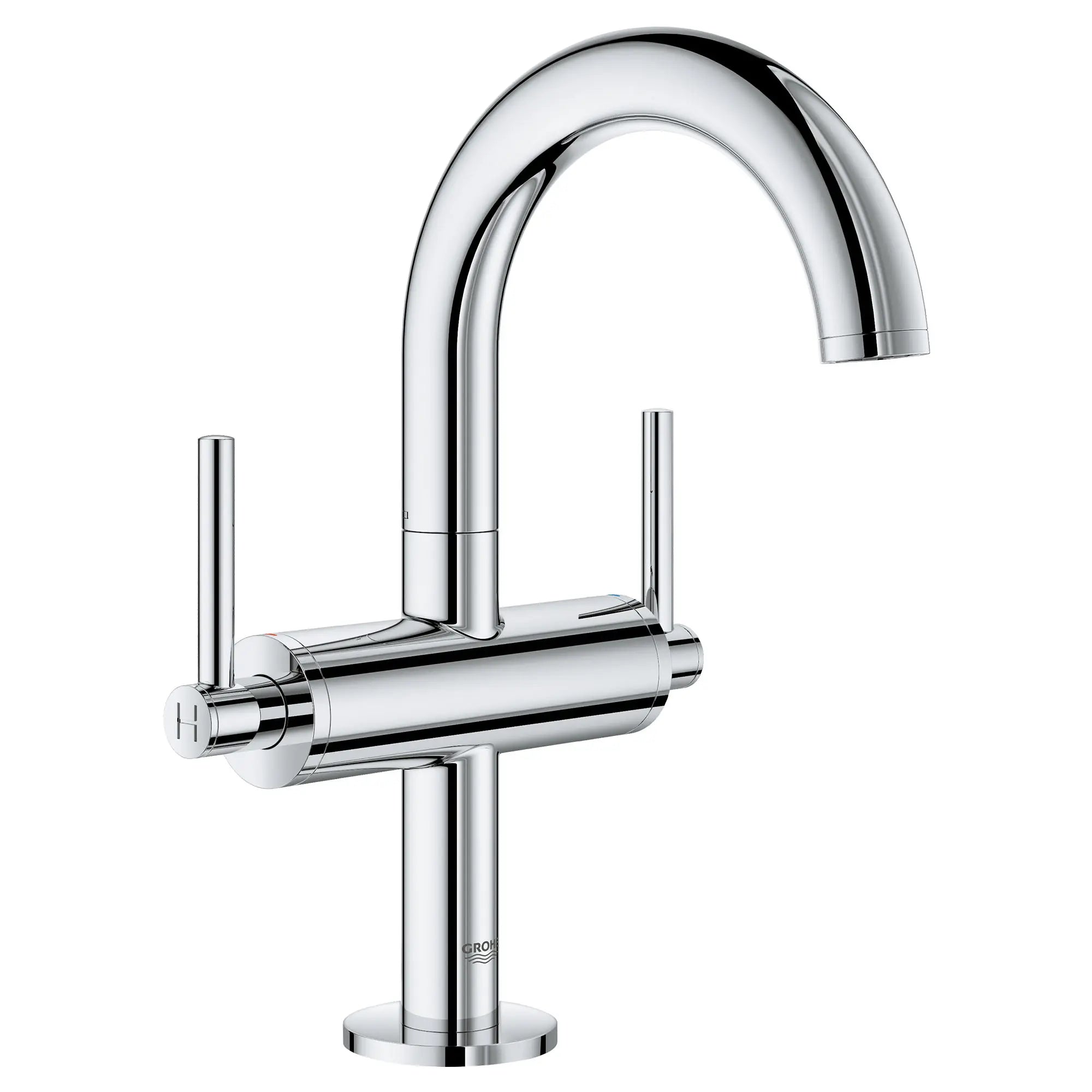 Single Hole Two-Handle M-Size Bathroom Faucet 1.2 GPM // GROHE STARLIGHT CHROME // 164548_21031003_2_0_CDNwebp.webp