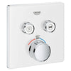 [29164LS0] Dual Function Thermostatic Valve Trim - Moon White