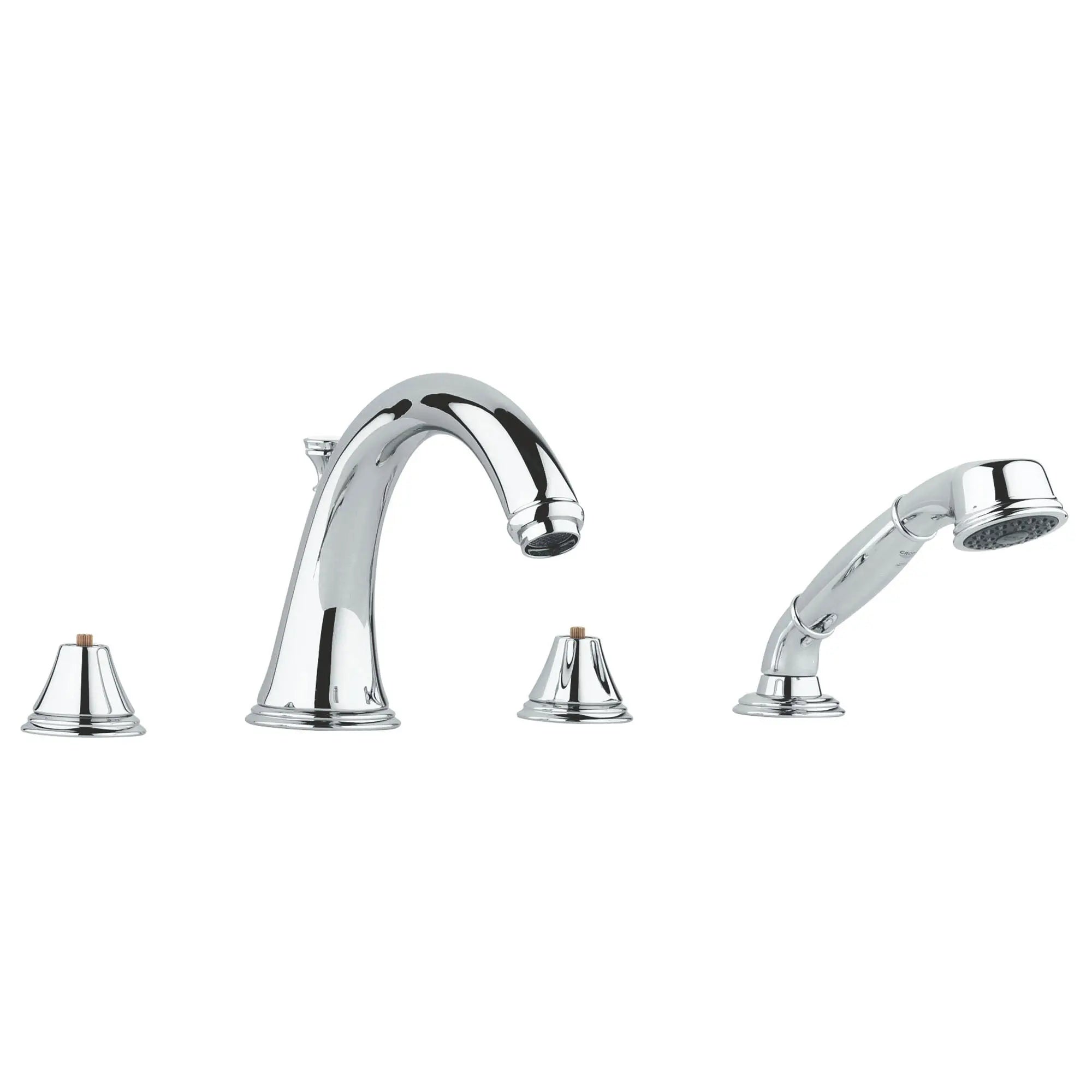 Roman Tub Filler With 2.5 GPM Personal Hand Shower // GROHE STARLIGHT CHROME // 164615_25506000-Geneva-Roman-Tub-Filler-With-2-5-GPM-Personal-Hand-Shower-Chrome-Silo_0_CDNwebp.webp