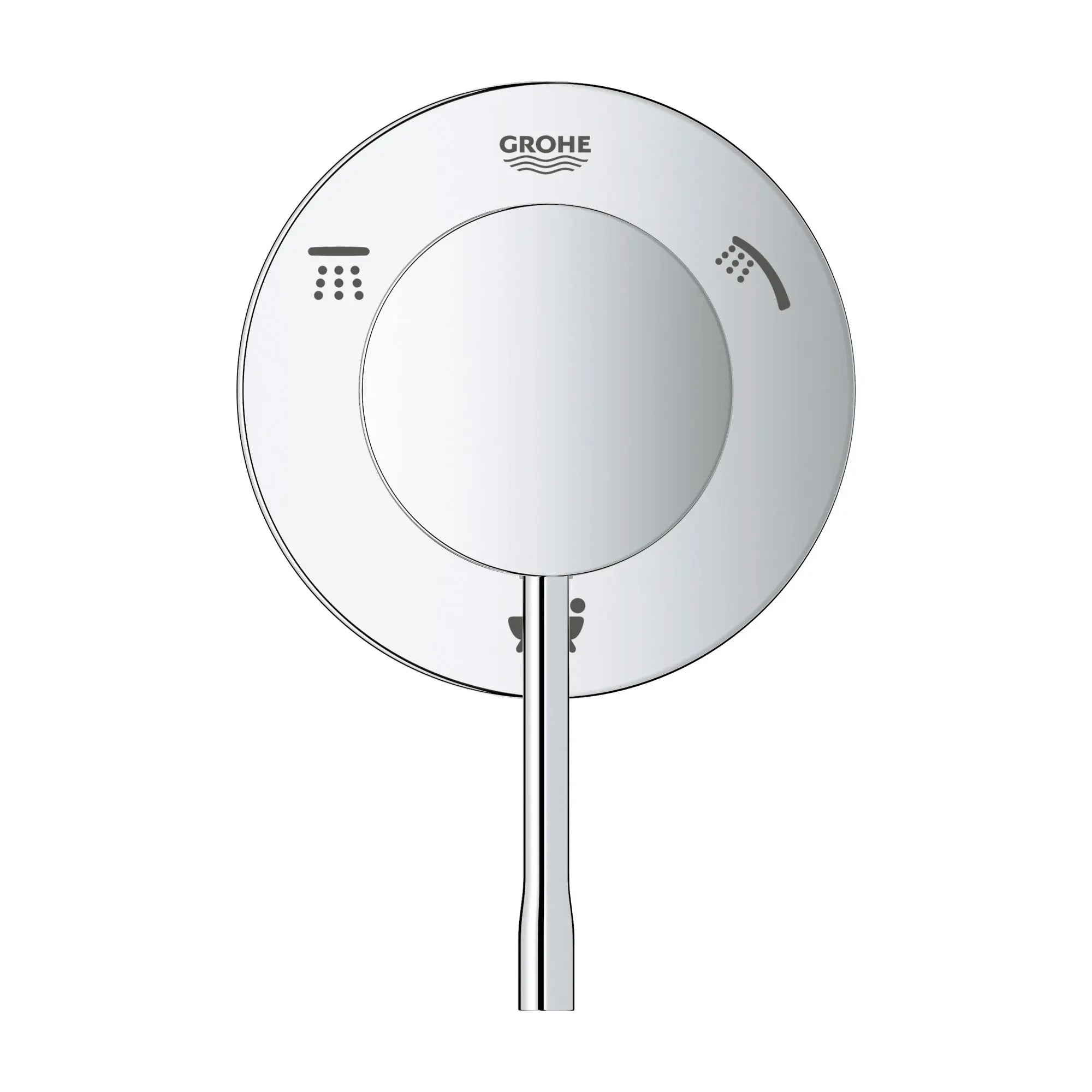3-Way Diverter Trim // GROHE STARLIGHT CHROME // 164619_29203001-Essence-3-Way-Diverter-Trim-Starlight-Chrome-Silo-1_0_CDNwebp.webp