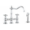 [20158000] 2-Handle Kitchen Faucet 2.2 GPM with Side Spray - GROHE StarLight Chrome