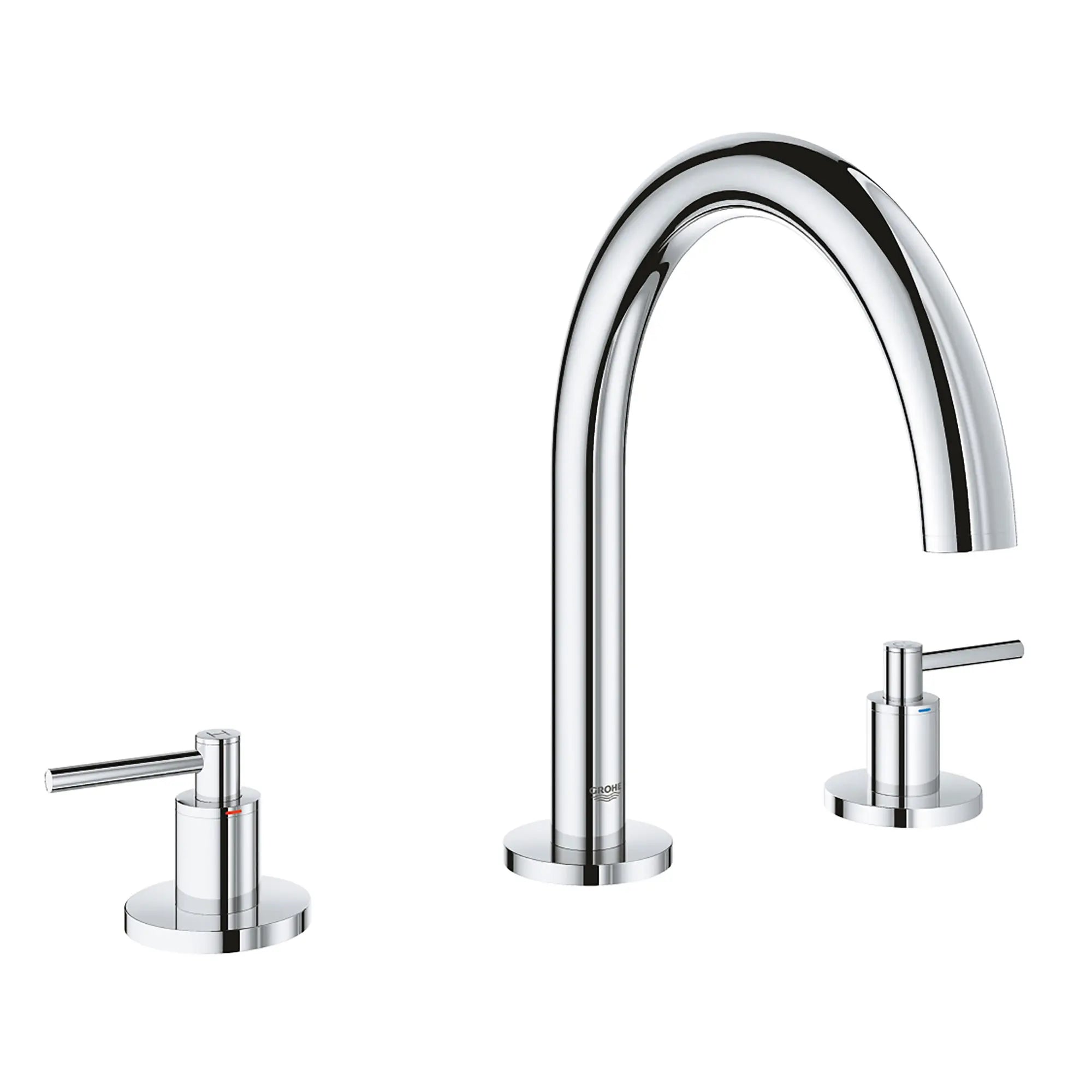 3-Hole 2-Handle Deck Mount Roman Tub Faucet // GROHE STARLIGHT CHROME // 164663_25048003-Atrio-Three-Hole-Roman-Tub-Filler-in-Chrome-Silo-3_0_CDNwebp.webp