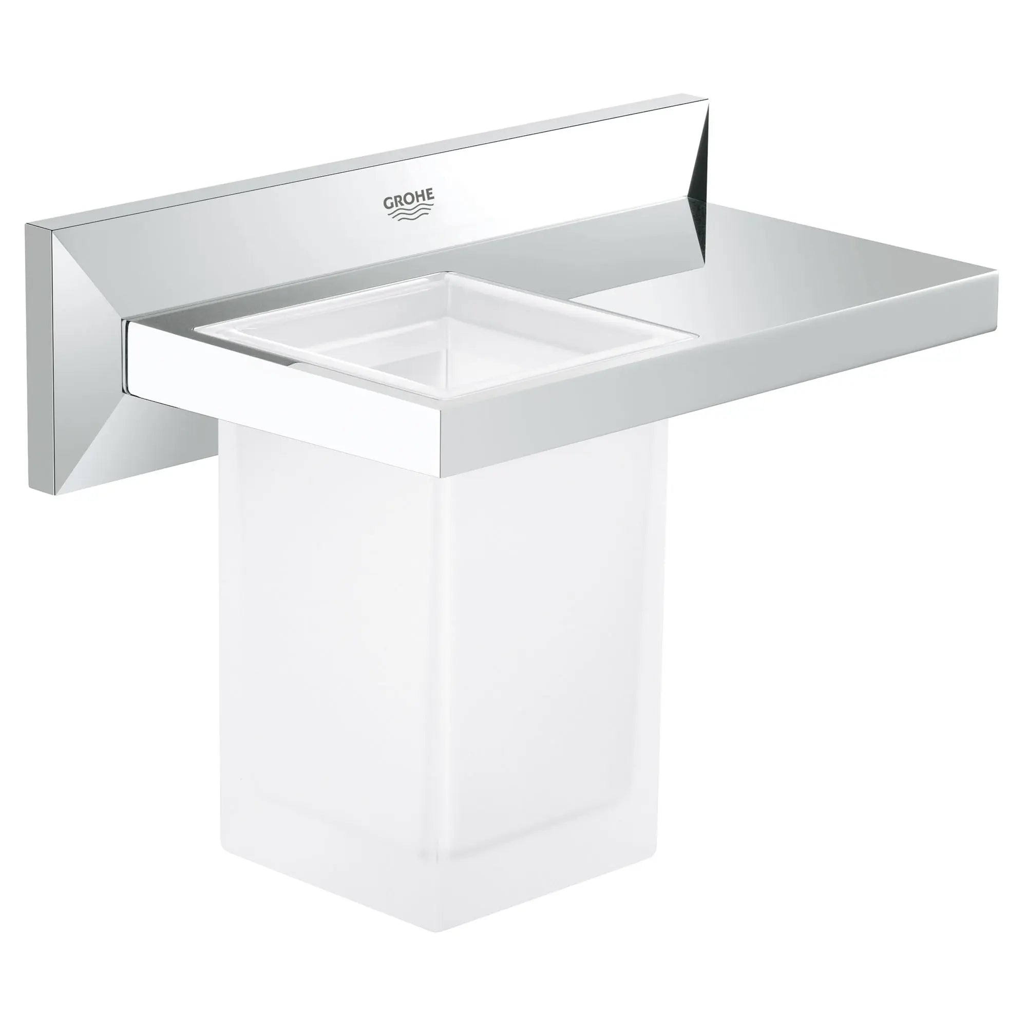 Bathroom Shelf with Tumbler // GROHE STARLIGHT CHROME // 164755_40503000_0_CDNwebp.webp