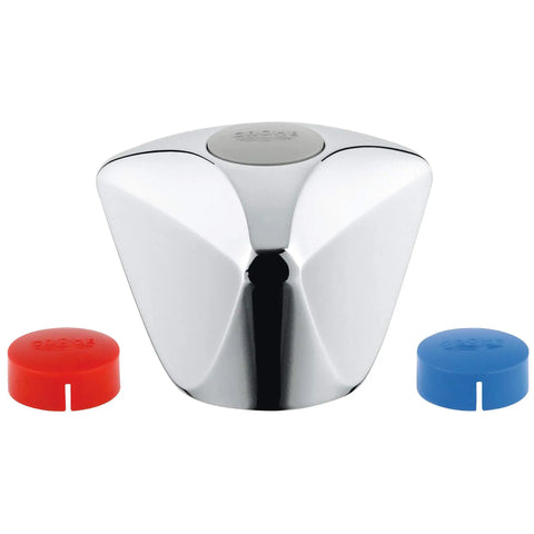 Tdl Metal Handle 3/4 Blue/Red/Neutral - GROHE StarLight Chrome