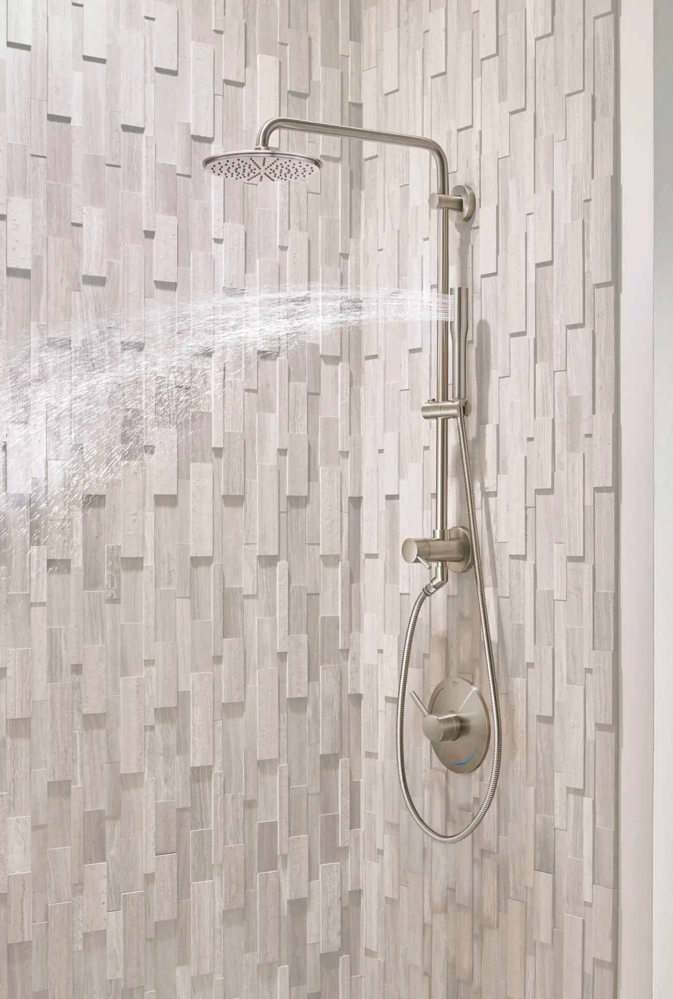 25" Shower System // BRUSHED NICKEL INFINITYFINISH // 164779_Grohe_Retro_Fit_26487EN0_28373ENO_27400ENO_ShowerVigHandheldOn_0_CDNwebp.webp