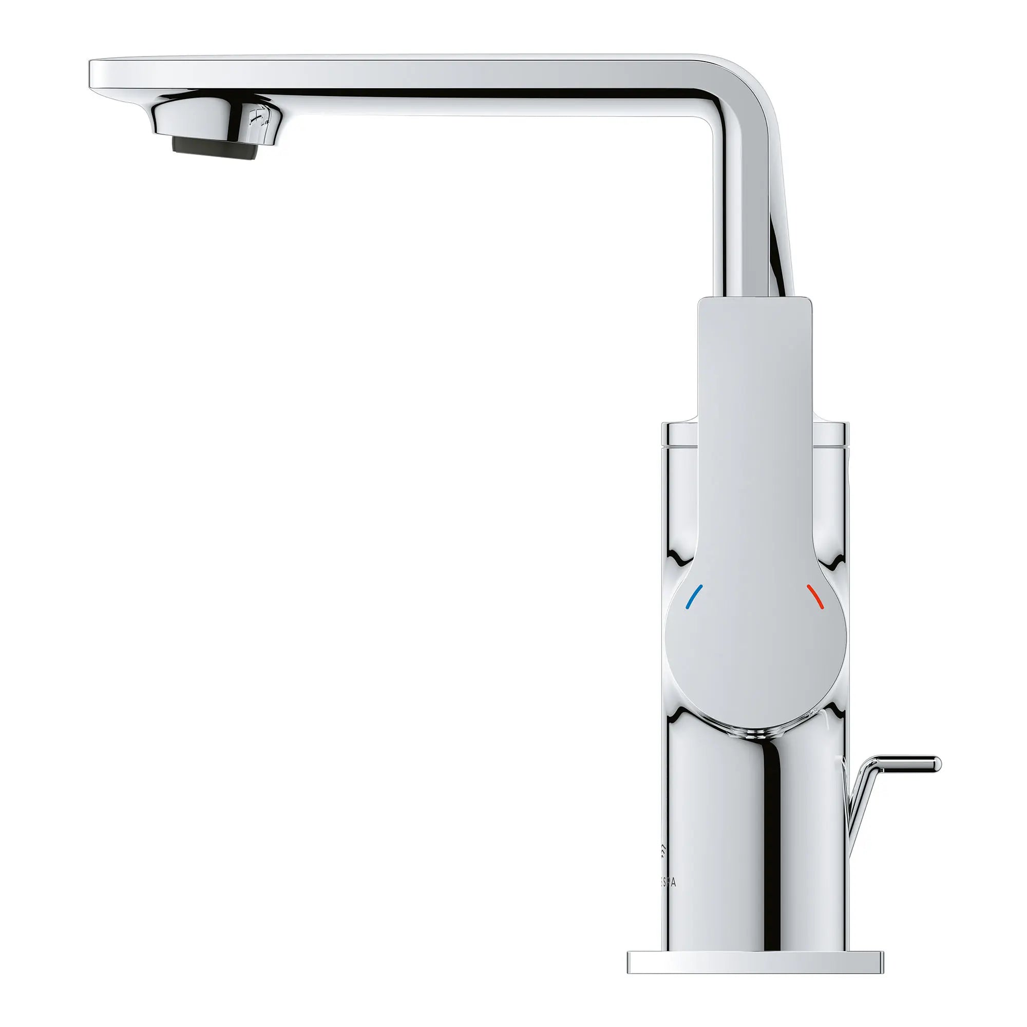 Allure Single-Hole Single-Handle M-Size Bathroom Faucet, 1.2 GPM (4.5 L/min) // GROHE STARLIGHT CHROME // 164828_Allure_SiloSide_23857001_0002_Feb2023_0_CDNwebp.webp