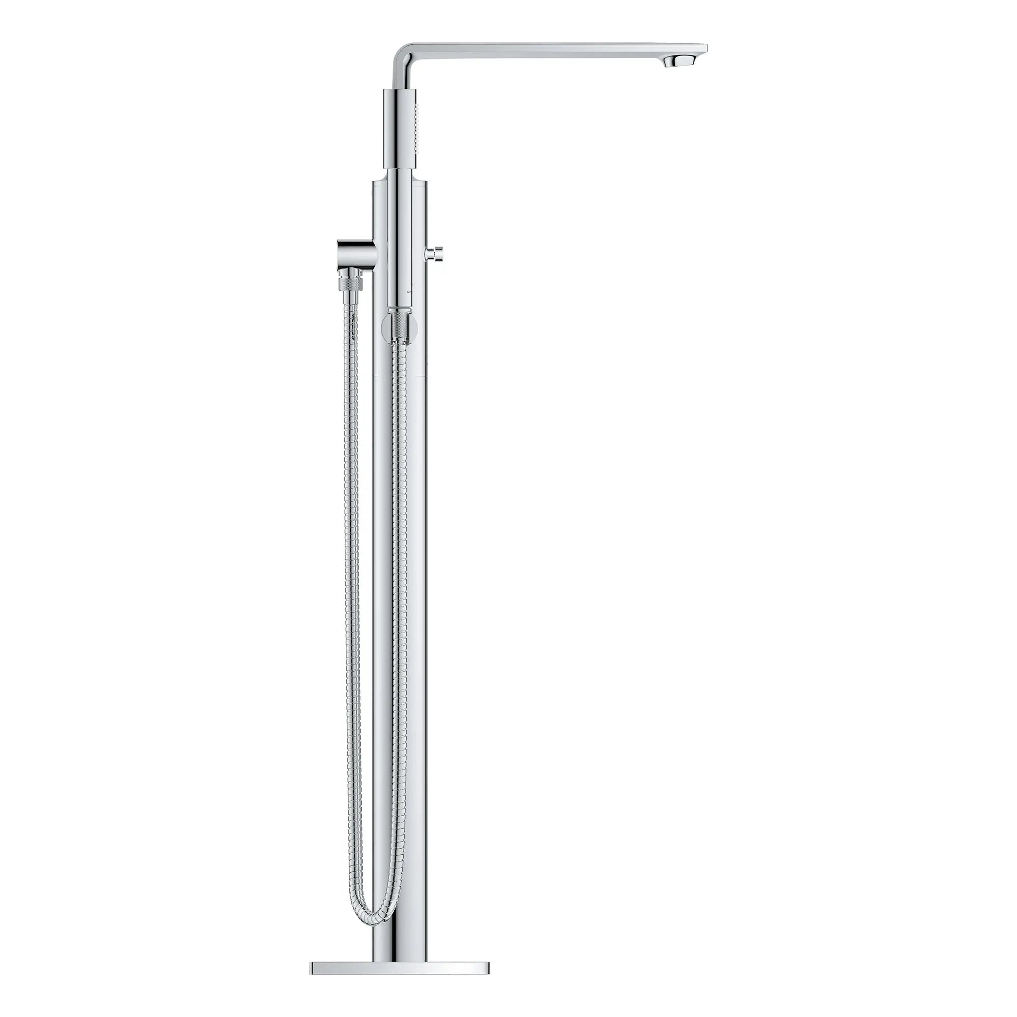 Allure Single-Handle Freestanding Tub Faucet with 1.75 GPM (6.6 L/min) Hand Shower // GROHE STARLIGHT CHROME // 164829_Allure_SiloSide_25222001_0001_Feb2023_0_CDNwebp.webp