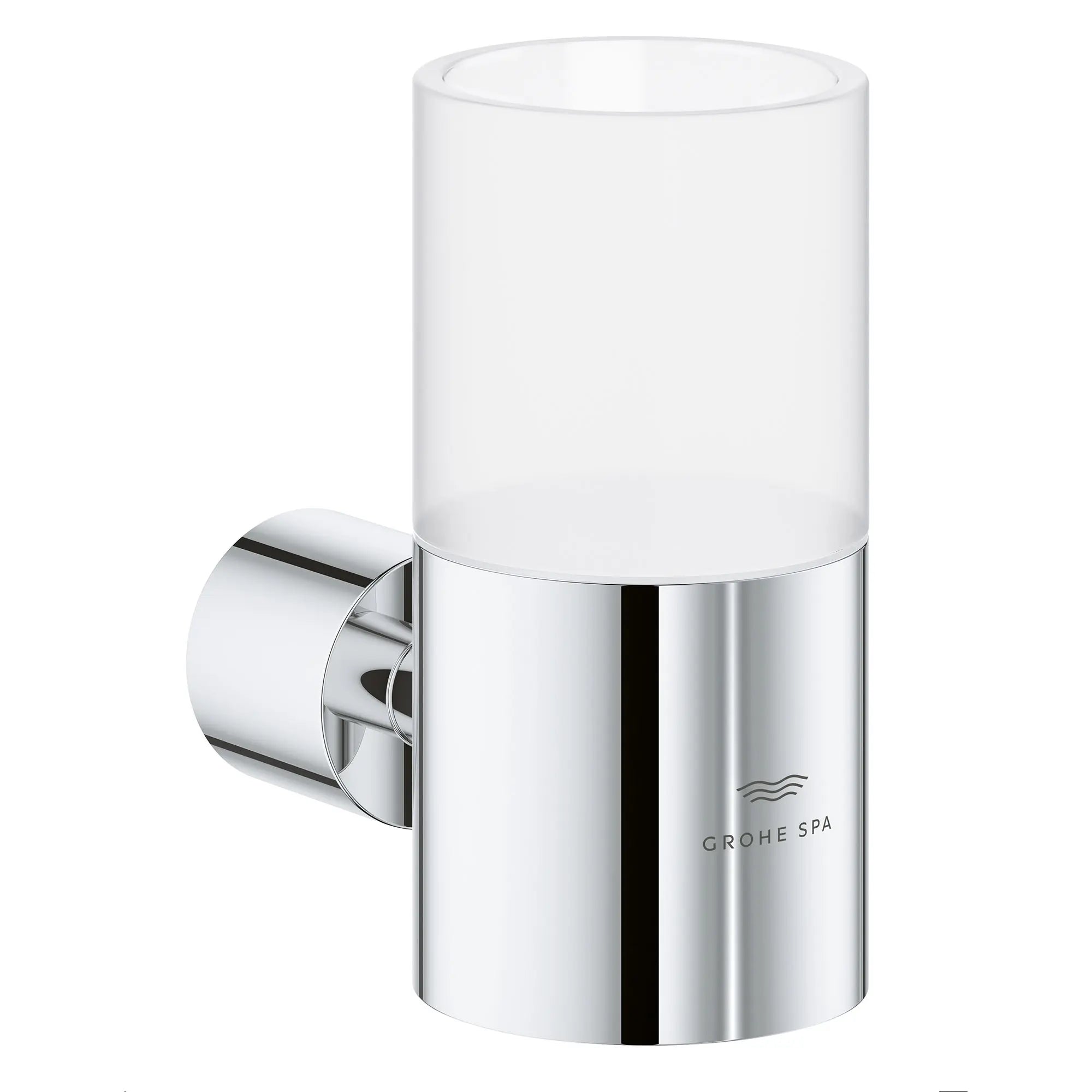 Holder For Glass, Soap Dish Or Soap Dispenser // GROHE STARLIGHT CHROME // 164837_Atrio_SiloRight_40884000_0002_Feb2023_0_CDNwebp.webp