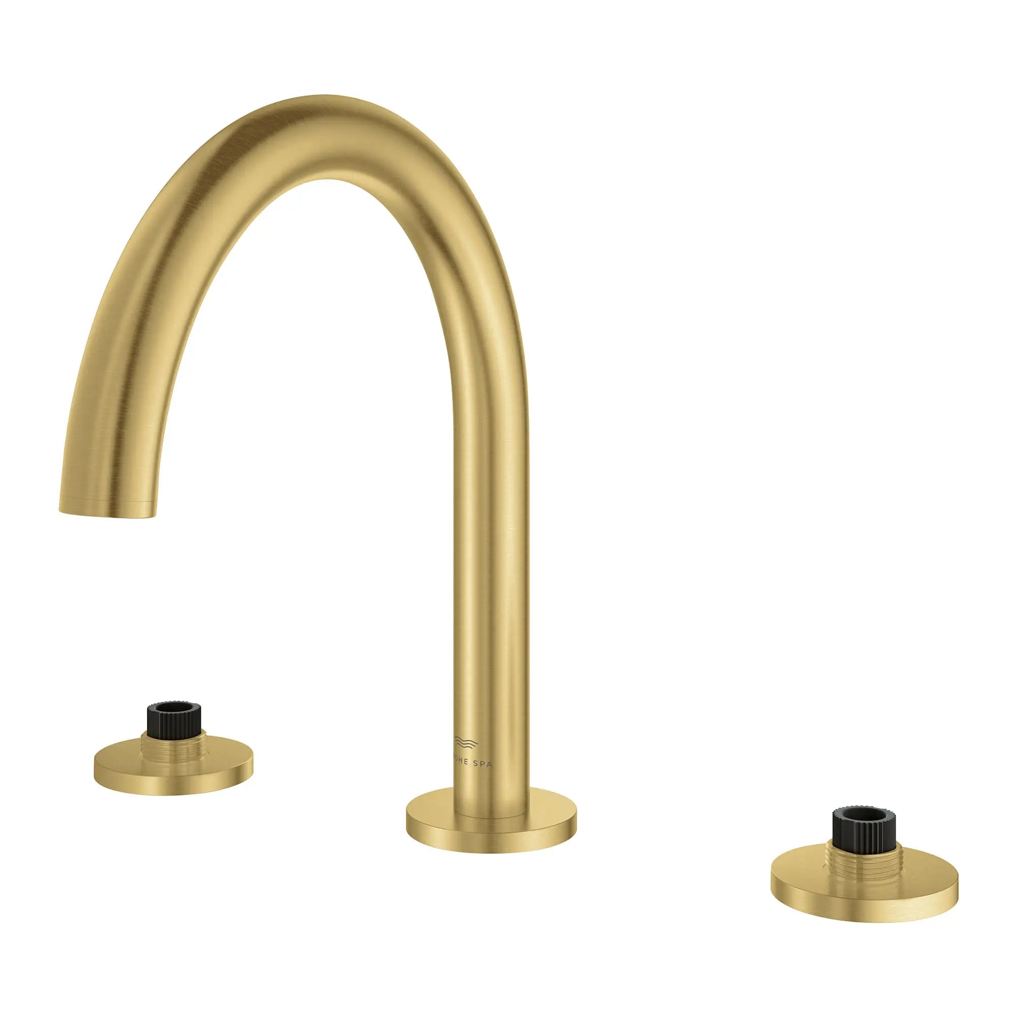 Atrio 3-Hole 2-Handle Deck Mount Roman Tub Faucet without Handles // BRUSHED COOL SUNRISE // 164843_Atrio_SiloLeft_25273GN0_0001_Feb2023_0_CDNwebp.webp