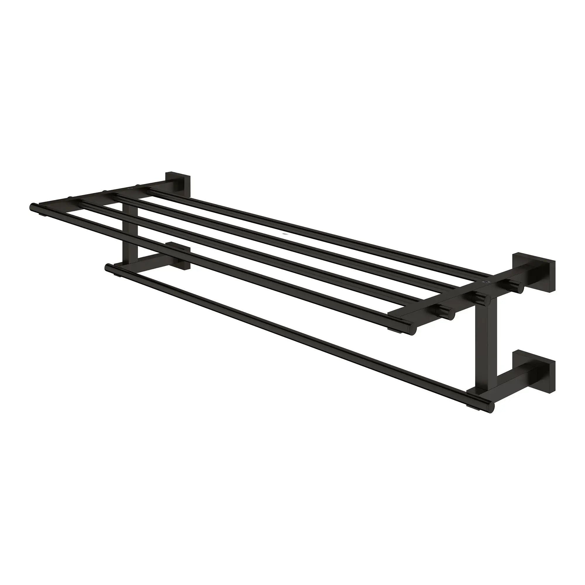 23 5/8" Multi-Towel Rack // MATTE BLACK // 164853_EssentialsCube_SiloLeft_405122431_0001_Apr2023_0_CDNwebp.webp