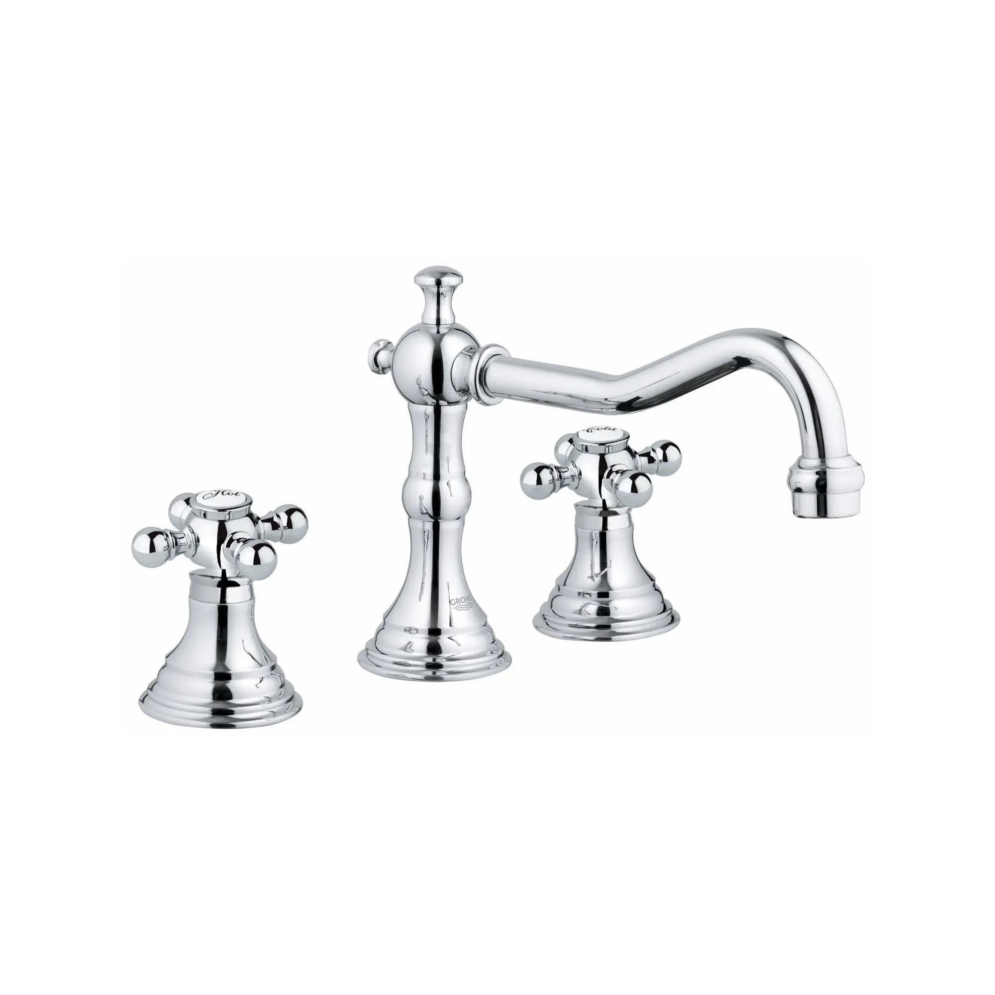 8-inch Widespread 2-Handle S-Size Bathroom Faucet 1.5 GPM // GROHE STARLIGHT CHROME // 164894_20134000-Bridgeford-8-in-Widespread-2-Handle-3-Hole-Bathroom-Faucet-15-GPM-in-Chrome-Silo-2_0_CDNwebp.webp