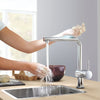 [30218001] Minta Single-Handle Pull-Out Kitchen Faucet Single Spray 1.75 GPM (6.6 L/min) with Touch Technology - GROHE StarLight Chrome