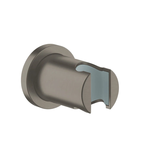 Rainshower Round  Handshower Wall Mount Holder - Brushed Hard Graphite