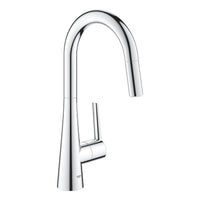 [32226003] GROHE Zedra Single-Handle Pull Down Kitchen Faucet Dual Spray 1.75 GPM (6.6 L/min) - GROHE StarLight Chrome