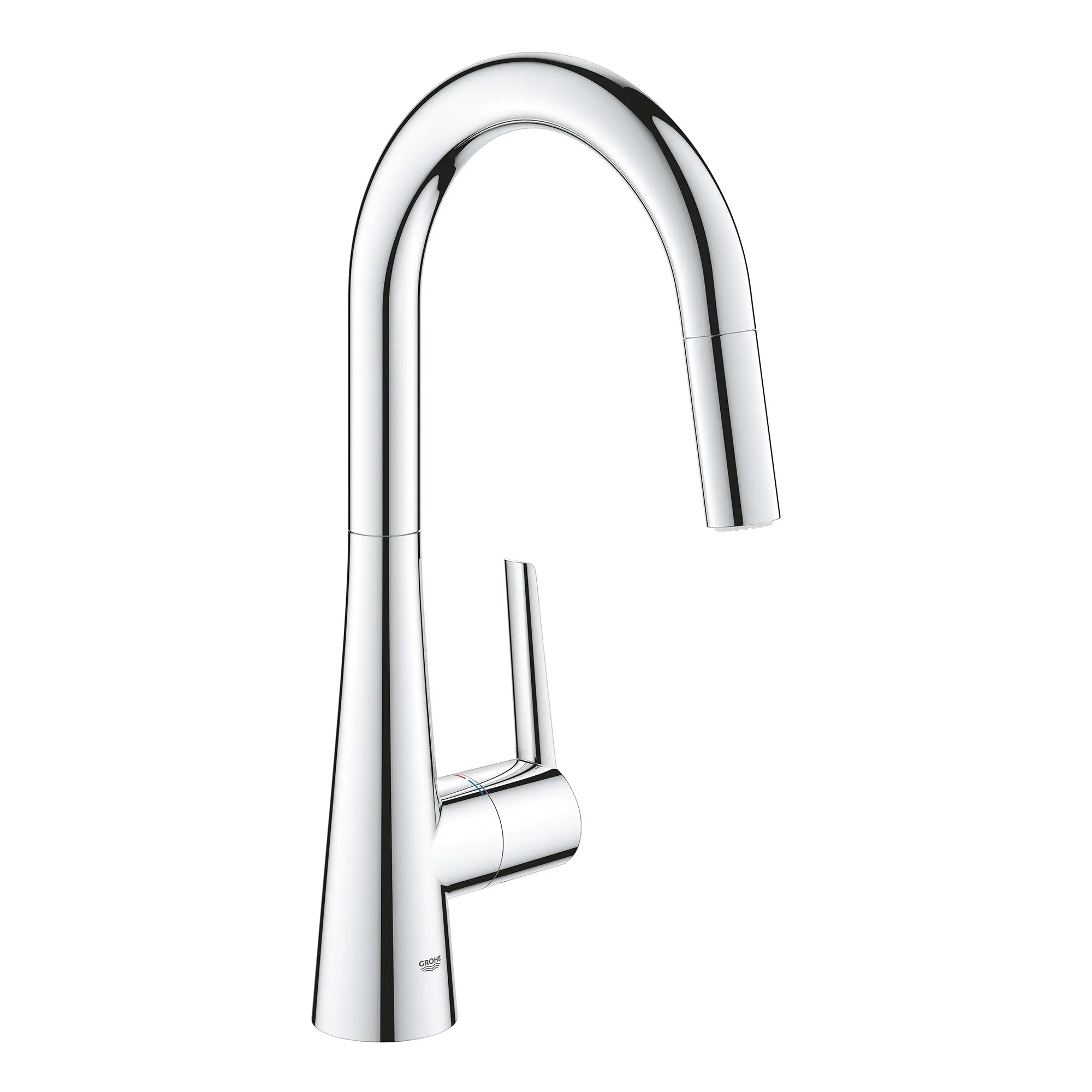 GROHE Zedra Single-Handle Pull Down Kitchen Faucet Dual Spray 1.75 GPM (6.6 L/min) // GROHE STARLIGHT CHROME // 165445_32226003_1_CDNwebp.webp