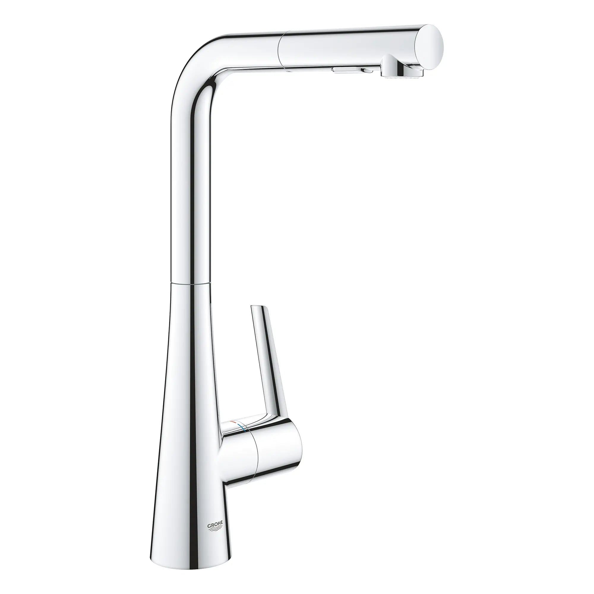 GROHE Zedra Single-Handle Pull-Out Kitchen Faucet Dual Spray 1.75 GPM (6.6 L/min) // GROHE STARLIGHT CHROME // 165454_33893002_1_CDNwebp.webp