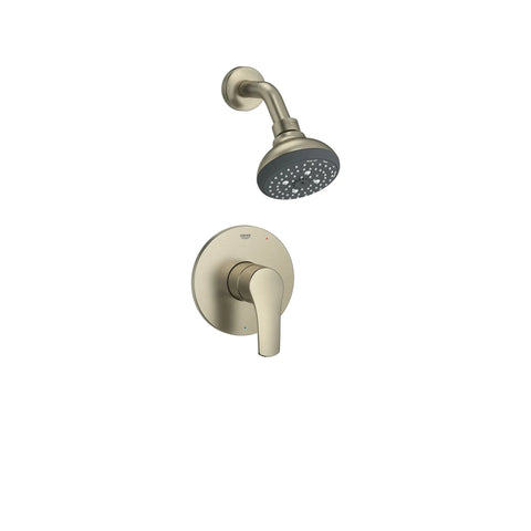 Eurosmart Pressure Balance Valve Shower Trim Kit - Brushed Nickel InfinityFinish