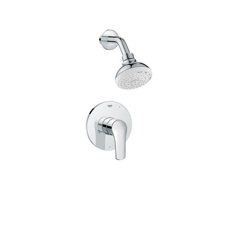 Eurosmart Pressure Balance Valve Shower Trim Kit - GROHE StarLight Chrome