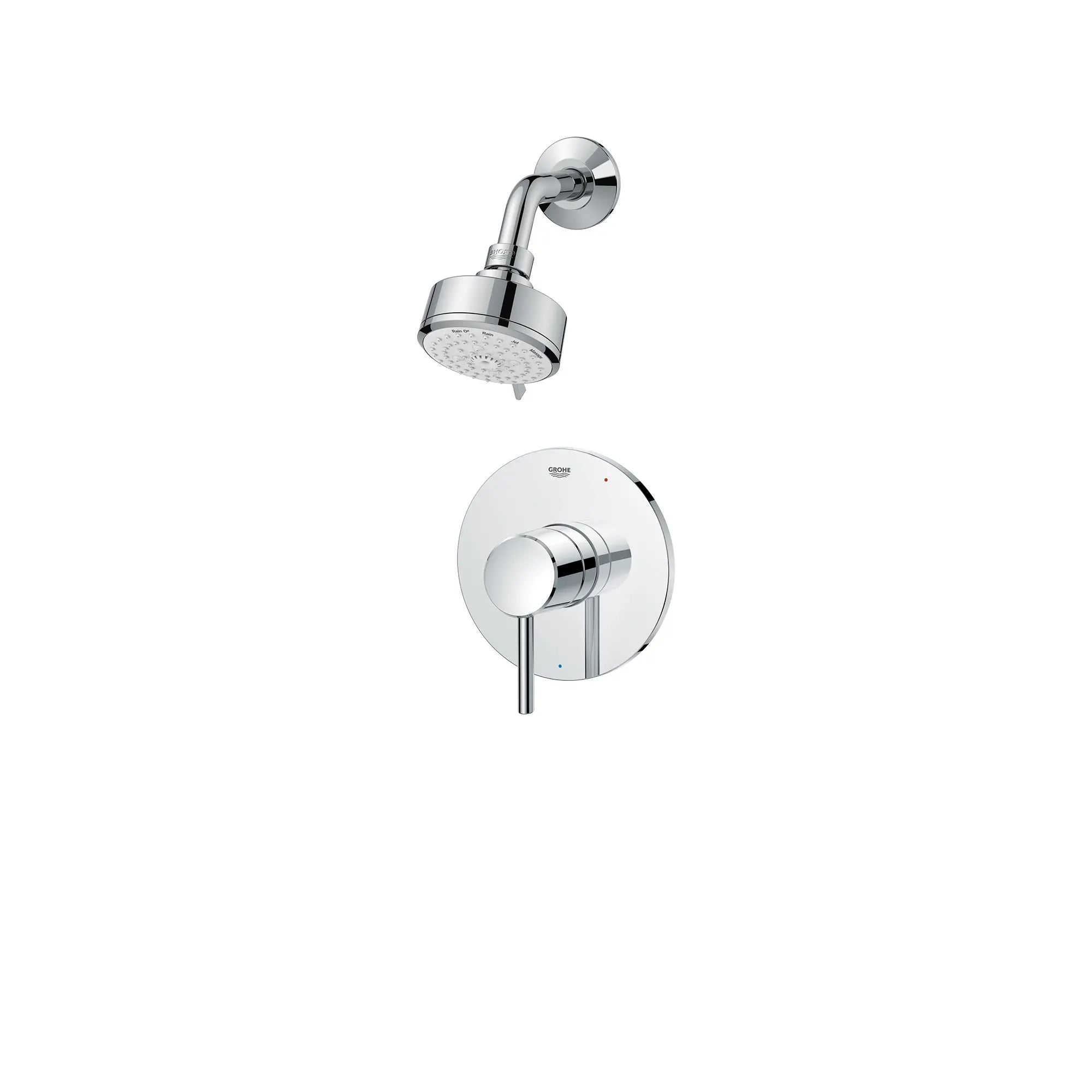 Concetto Pressure Balance Valve Shower Trim Kit // GROHE STARLIGHT CHROME // 166084_Tempesta_SiloLeft_1024950000_0001_August2023_0_CDNwebp.webp