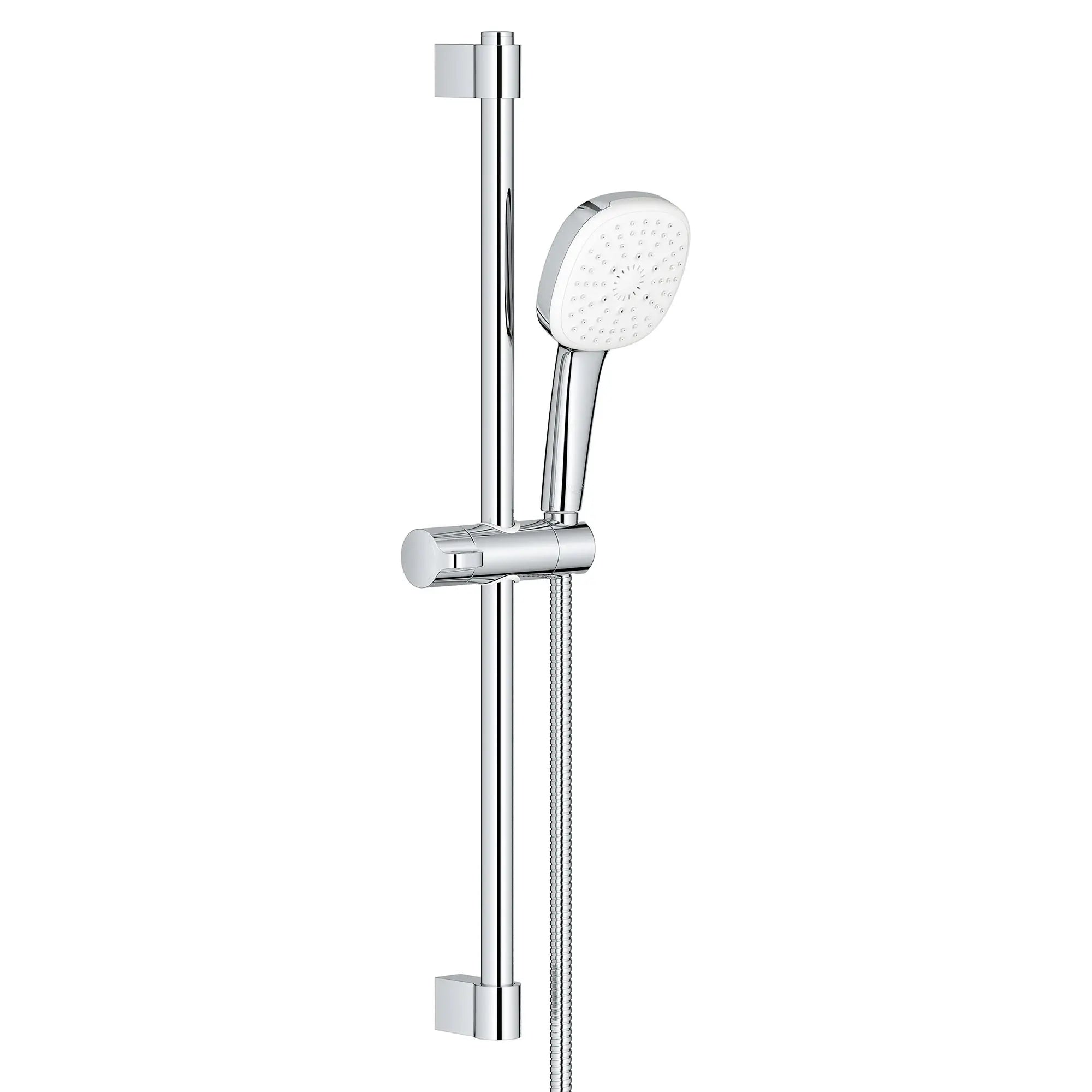 Tempesta Square 110 24" Shower Rail Set, 3-Spray, 1.75 GPM (6.6 L/min) // GROHE STARLIGHT CHROME // 166140_TempestaCube_SiloRight_26906002_0001_Aug2023_0_CDNwebp.webp