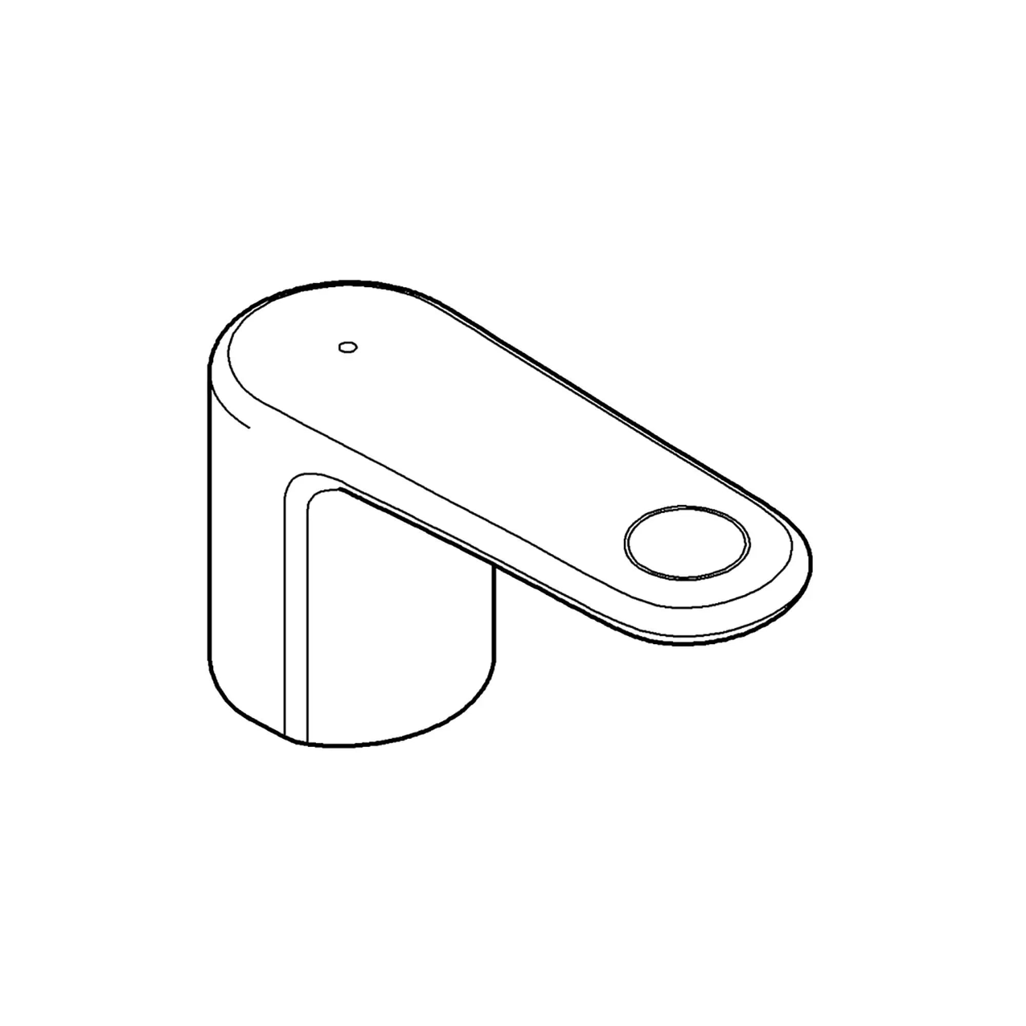 Handle Blue // GROHE STARLIGHT CHROME // 17417_48108000-Europlus-Handle_blue_0_CDNwebp.webp